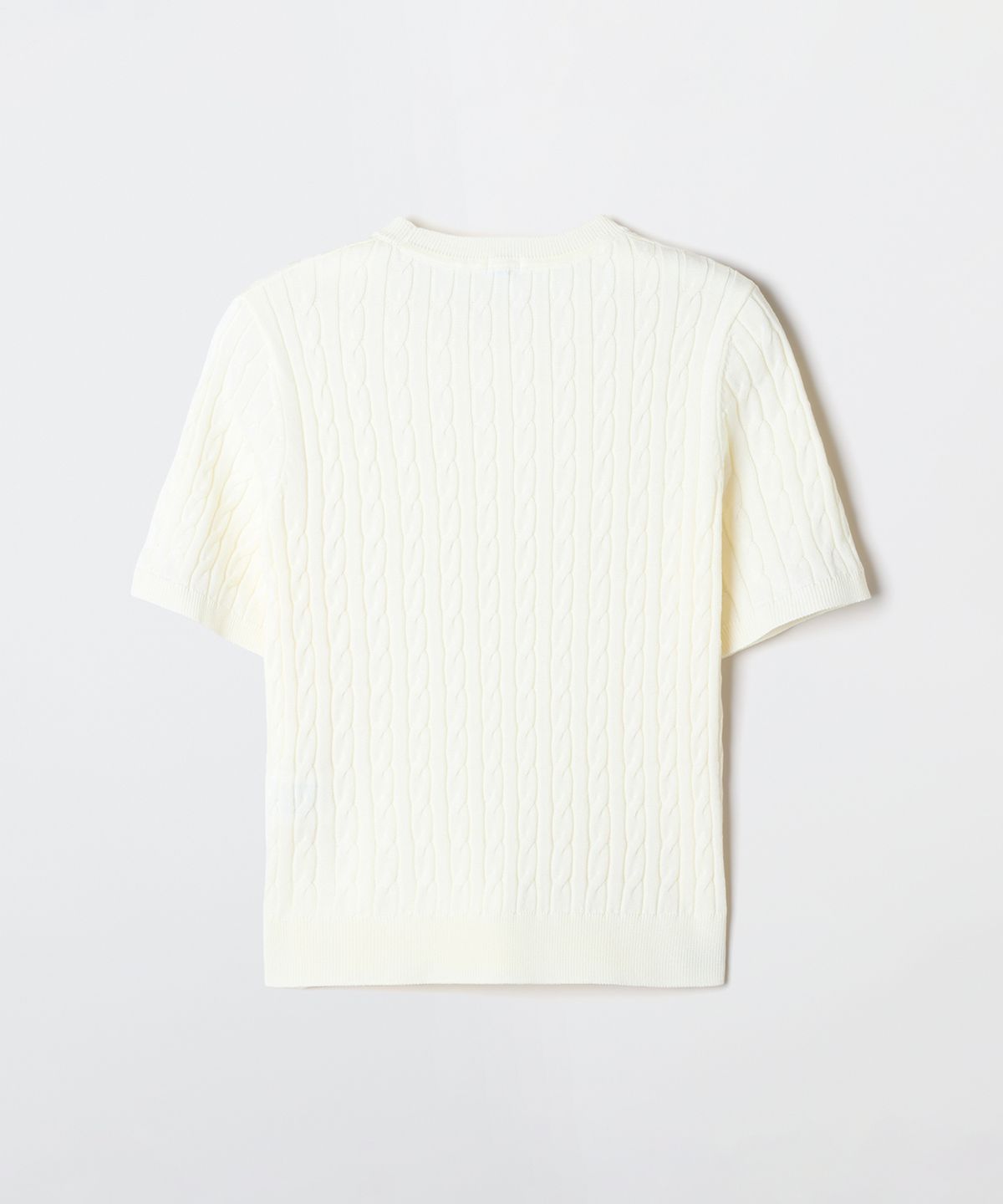 스파오(SPAO) [COOL] 썸머 케이블 반팔니트_SPKWG24G01