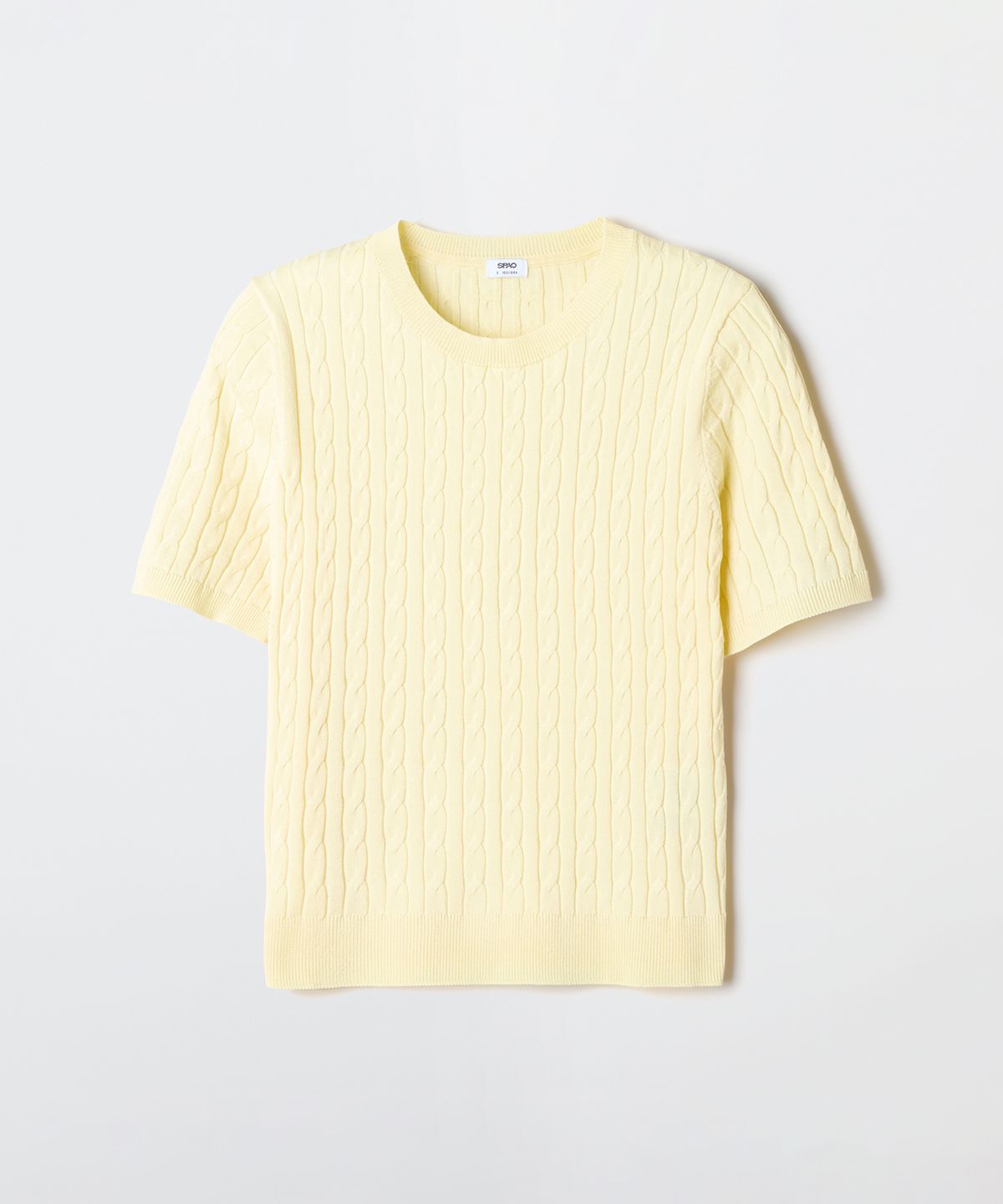 스파오(SPAO) [COOL] 썸머 케이블 반팔니트_SPKWG24G01