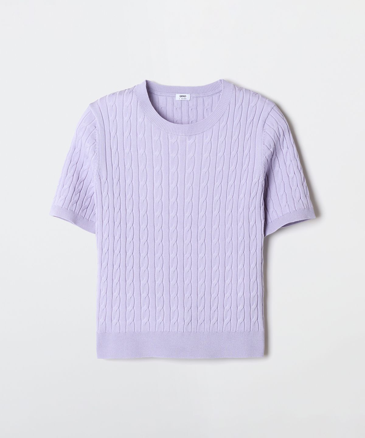 스파오(SPAO) [COOL] 썸머 케이블 반팔니트_SPKWG24G01