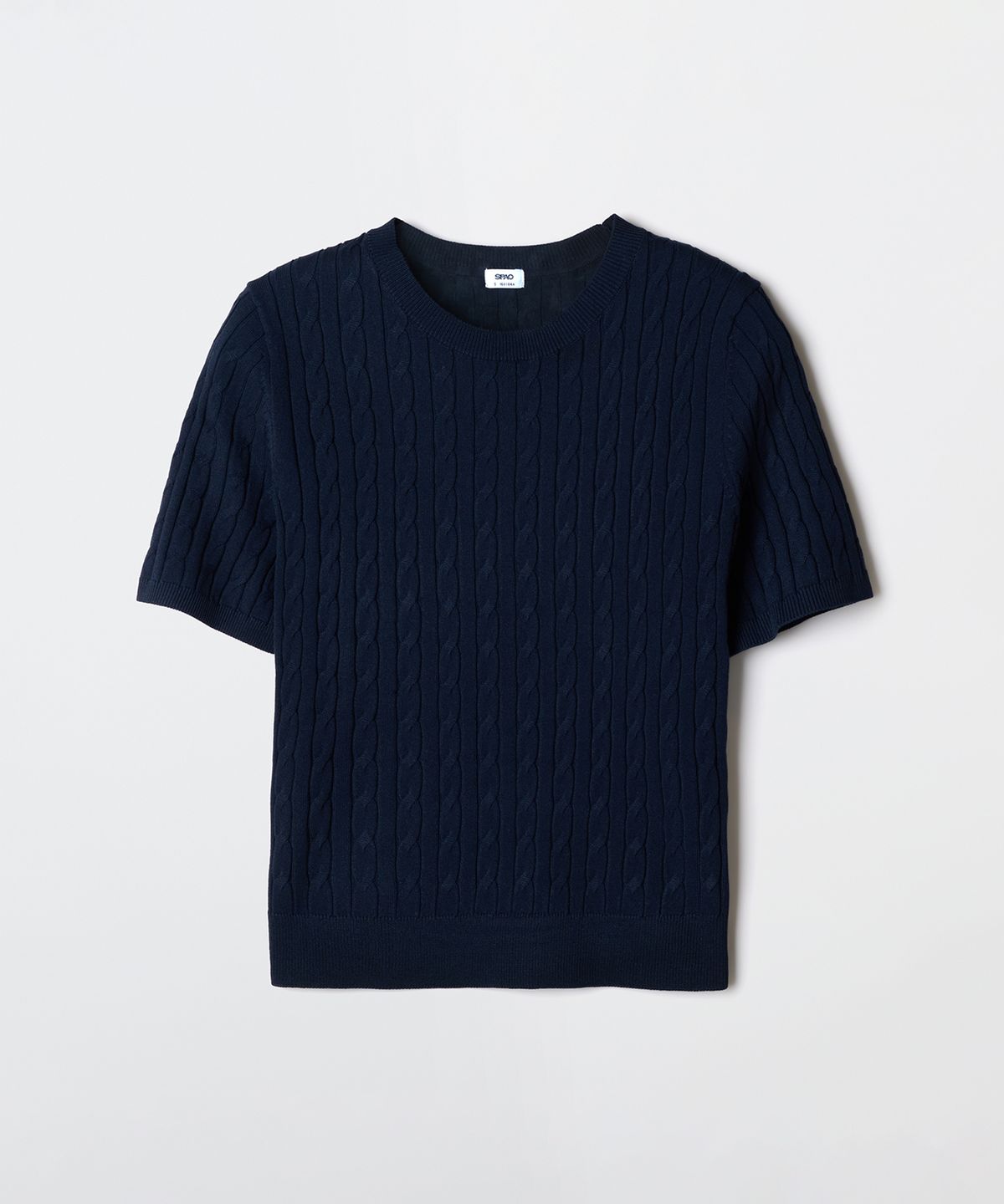 스파오(SPAO) [COOL] 썸머 케이블 반팔니트_SPKWG24G01
