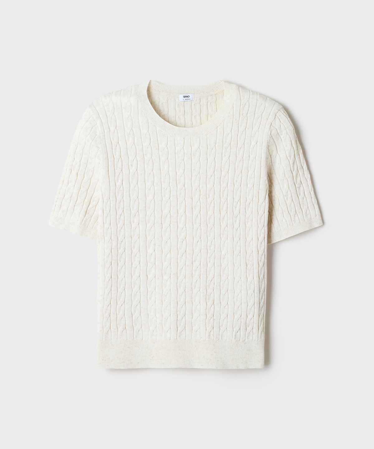 스파오(SPAO) [COOL] 썸머 케이블 반팔니트_SPKWG24G01