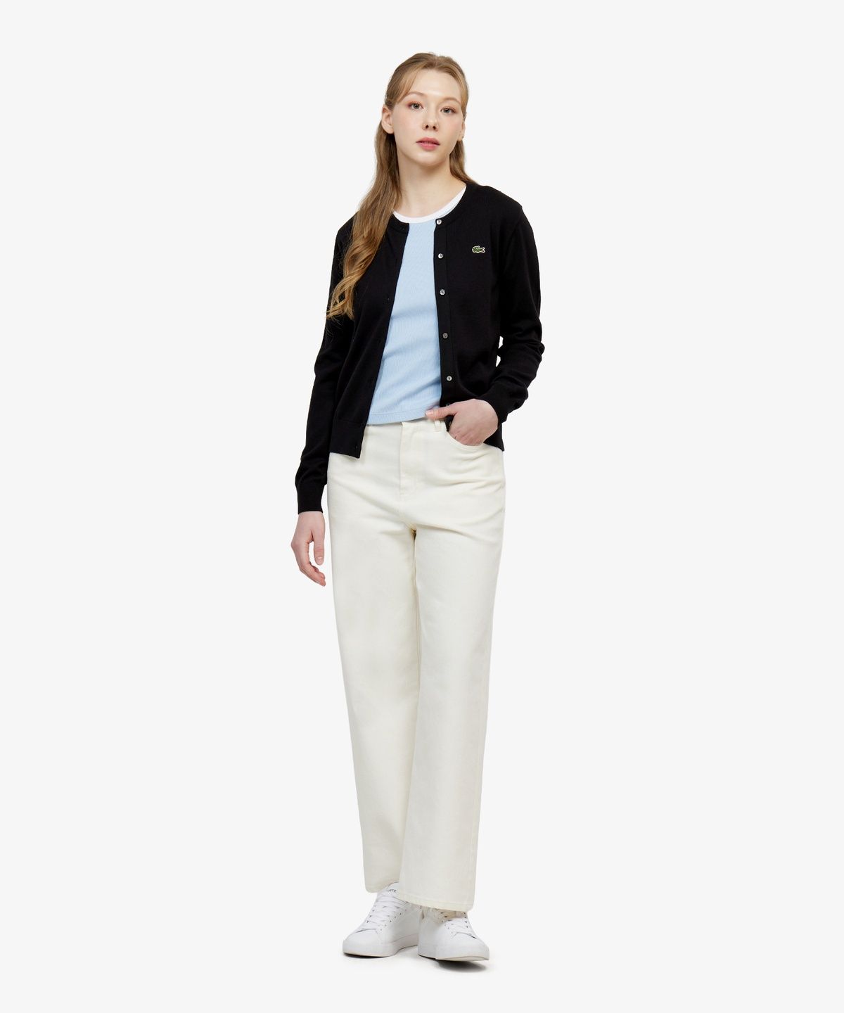 라코스테(LACOSTE) 여성 스트레이트 썸머 팬츠 HF020E-56G S7G