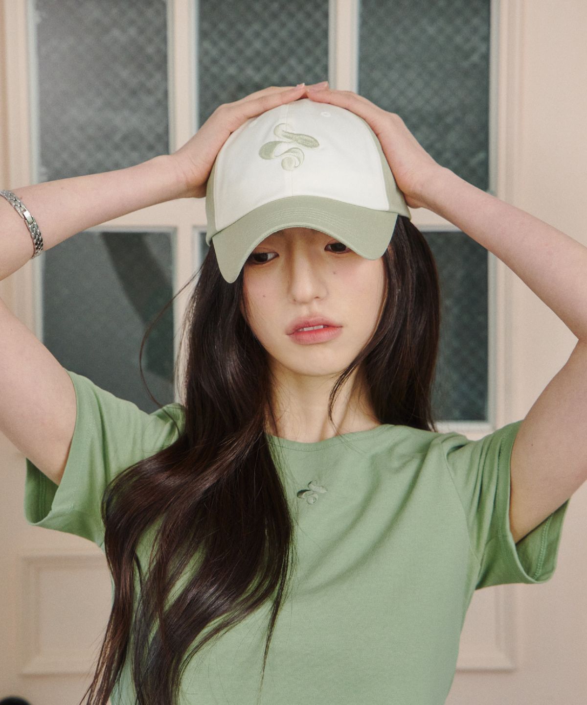 업드래프트(UPDRAFT) Updraft Logo Color Matched Cap[Green Tea]
