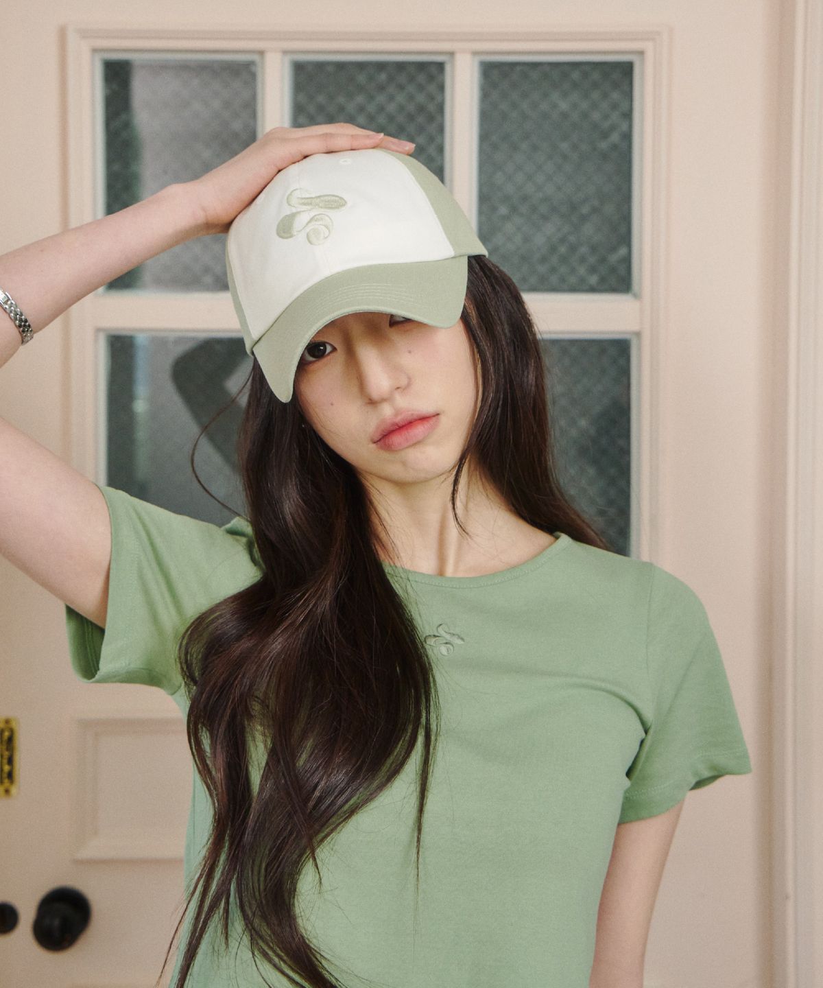 업드래프트(UPDRAFT) Updraft Logo Color Matched Cap[Green Tea]