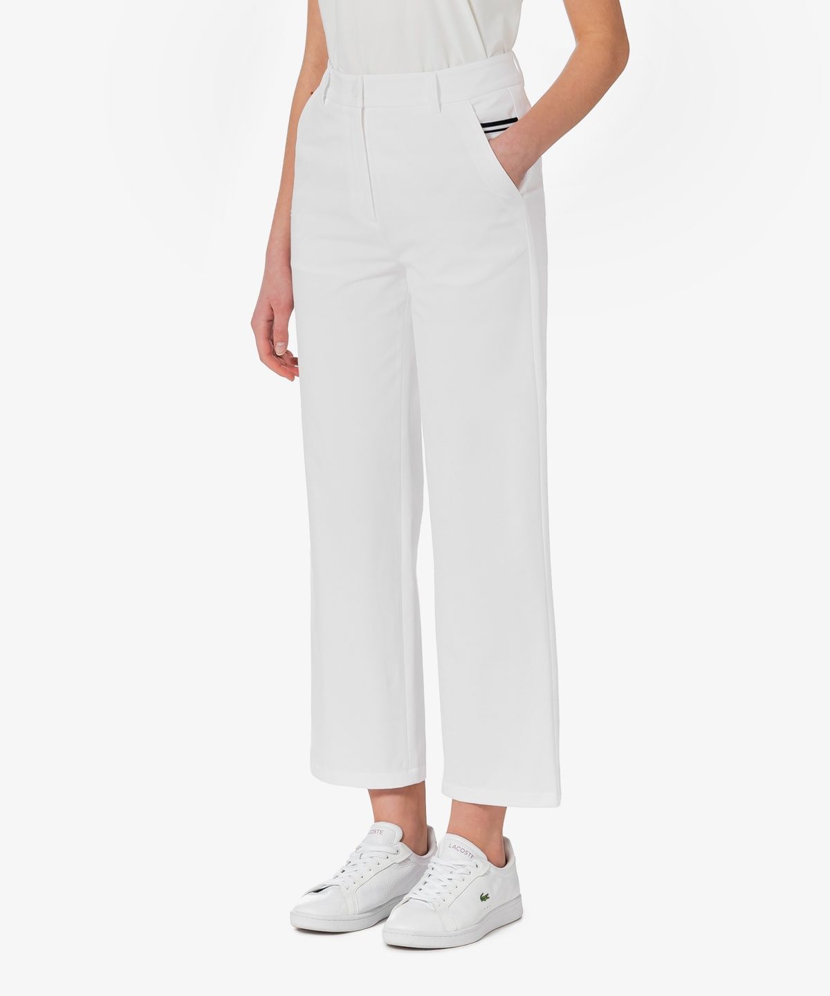 라코스테(LACOSTE) 여성 봄 스트레이트 팬츠 HF422E-56G 001