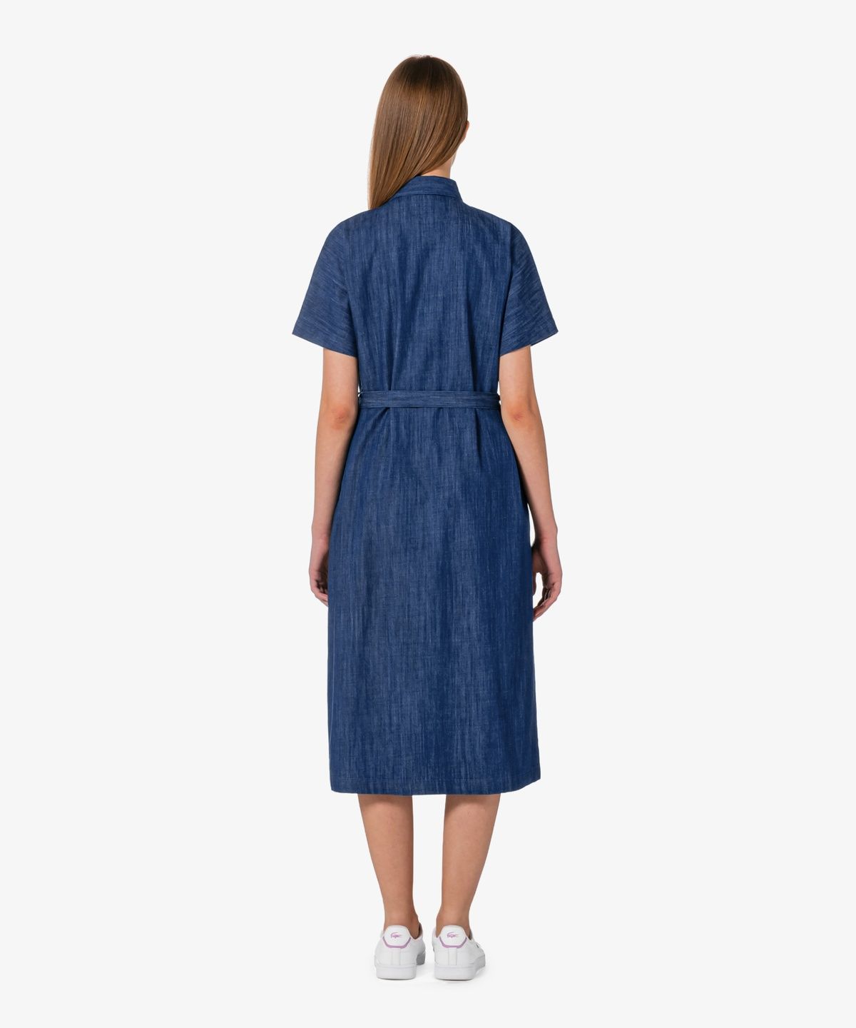 라코스테(LACOSTE) 여성 벨트형 반팔 셔츠 드레스 EF306E-56G 36L