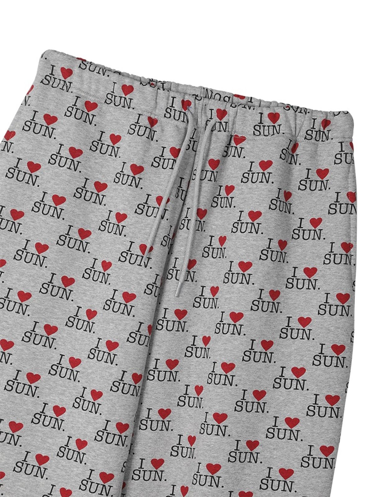 선데이후르츠마켓(SUNDAY FRUIT MARKET) I LOVE SUN SWEATPANTS GRAY