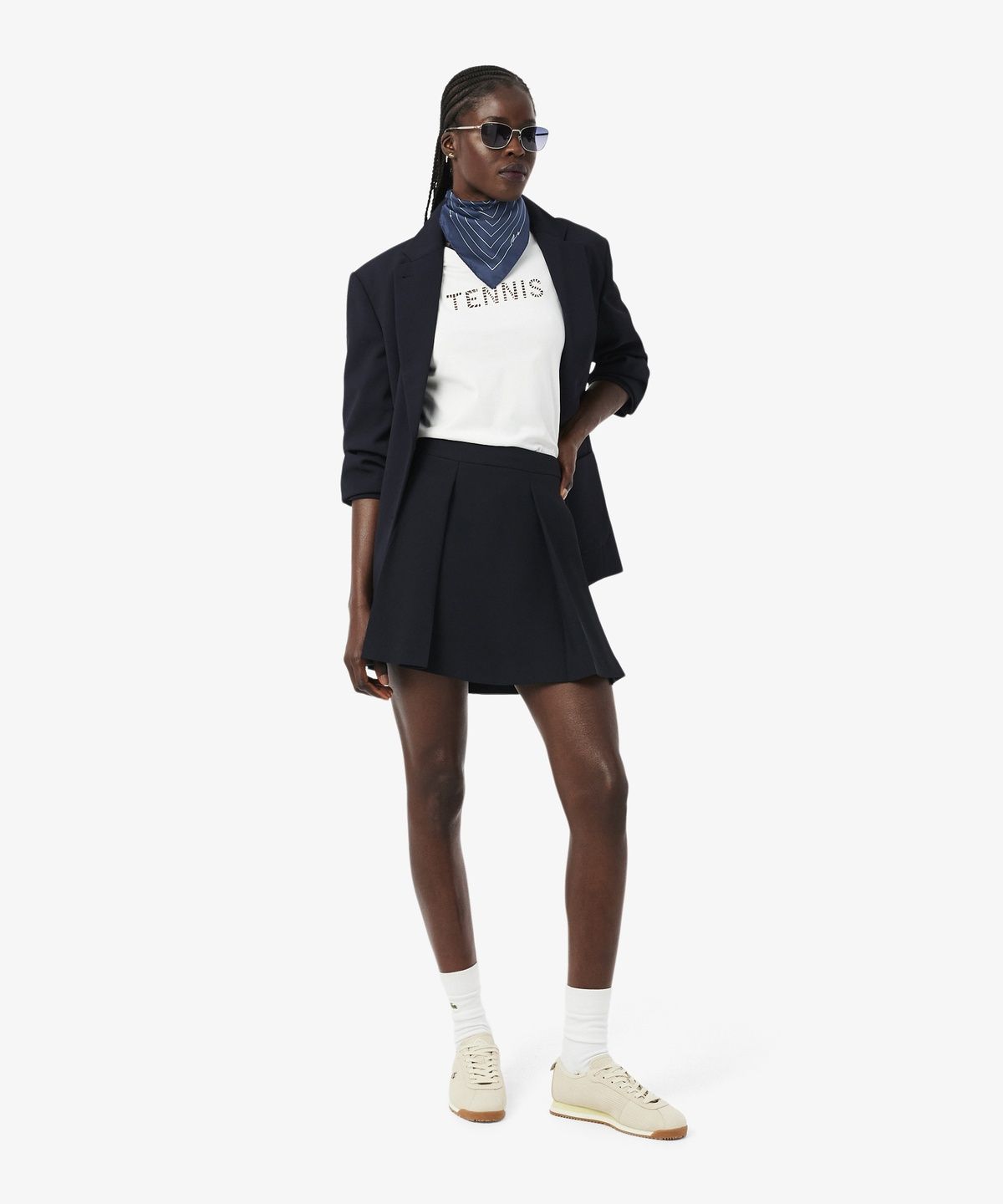 라코스테(LACOSTE) 여성 크로코 라인 새틴 스카프 RE1510-56G HHW