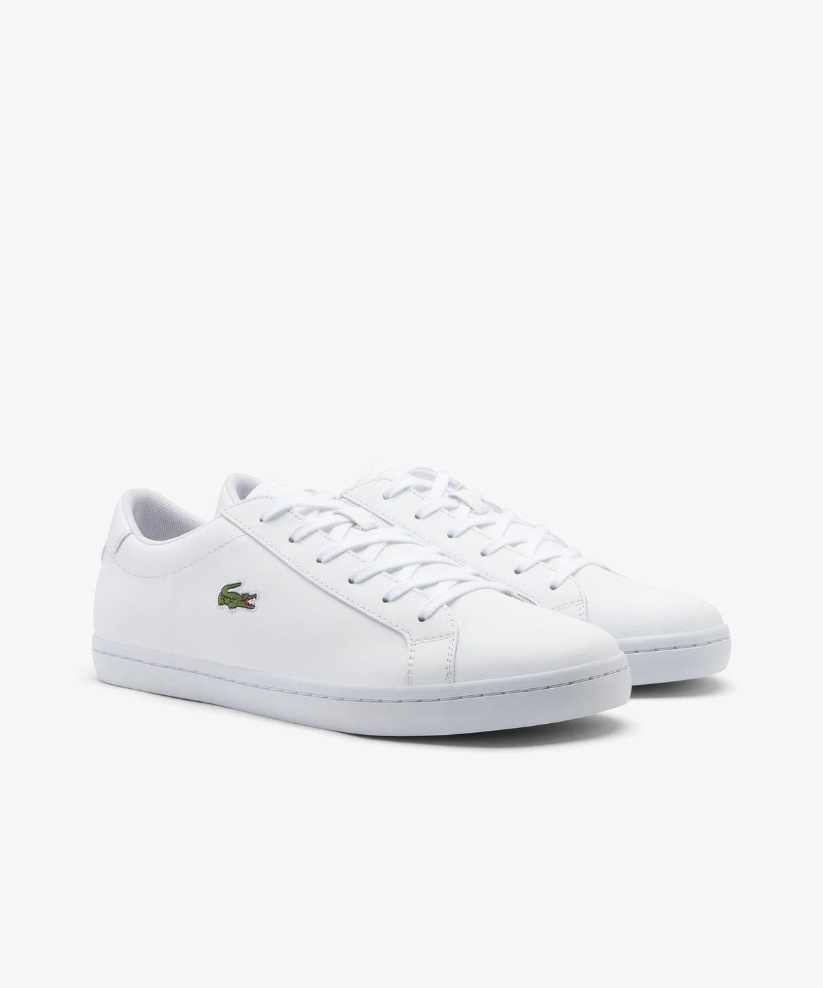 라코스테(LACOSTE) 남성 Straightset 2.0 레더 스니커즈 RZ0178M56G 21G