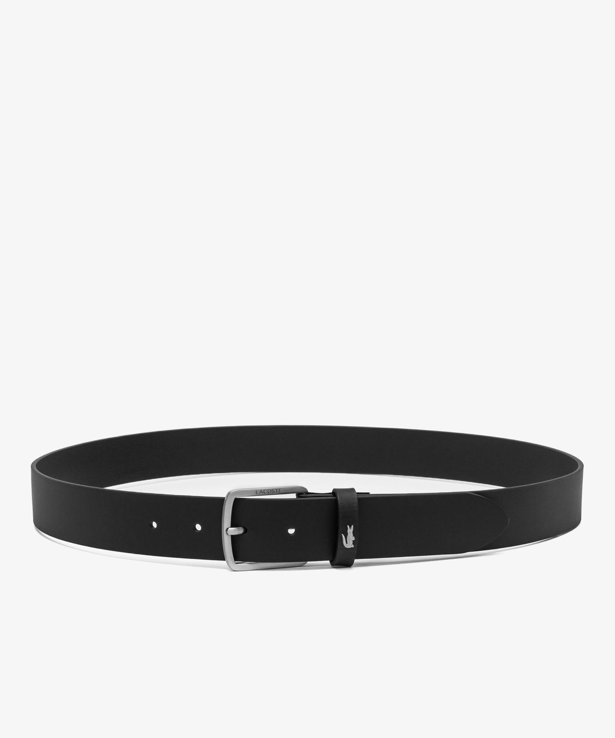 라코스테(LACOSTE) 남성 엘레강스 35MM 실버크록 가죽벨트 RC4082M56G 000