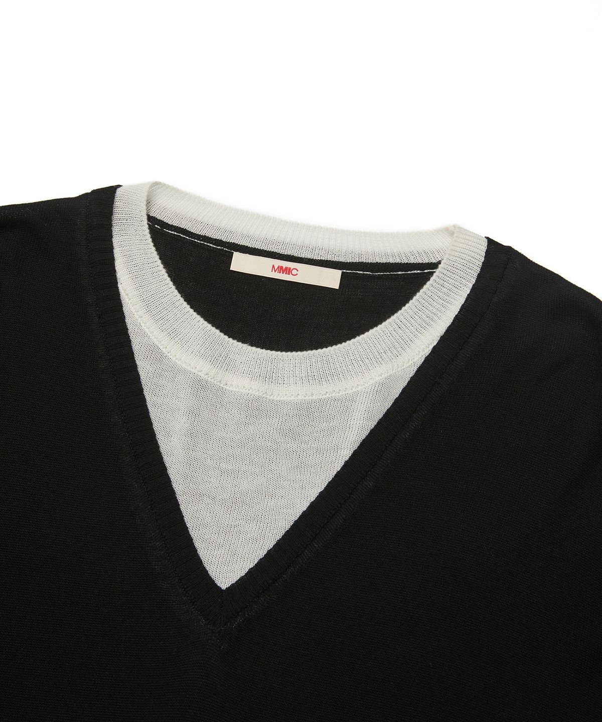 엠엠아이씨(MMIC) INSERT KNIT (BLACK)
