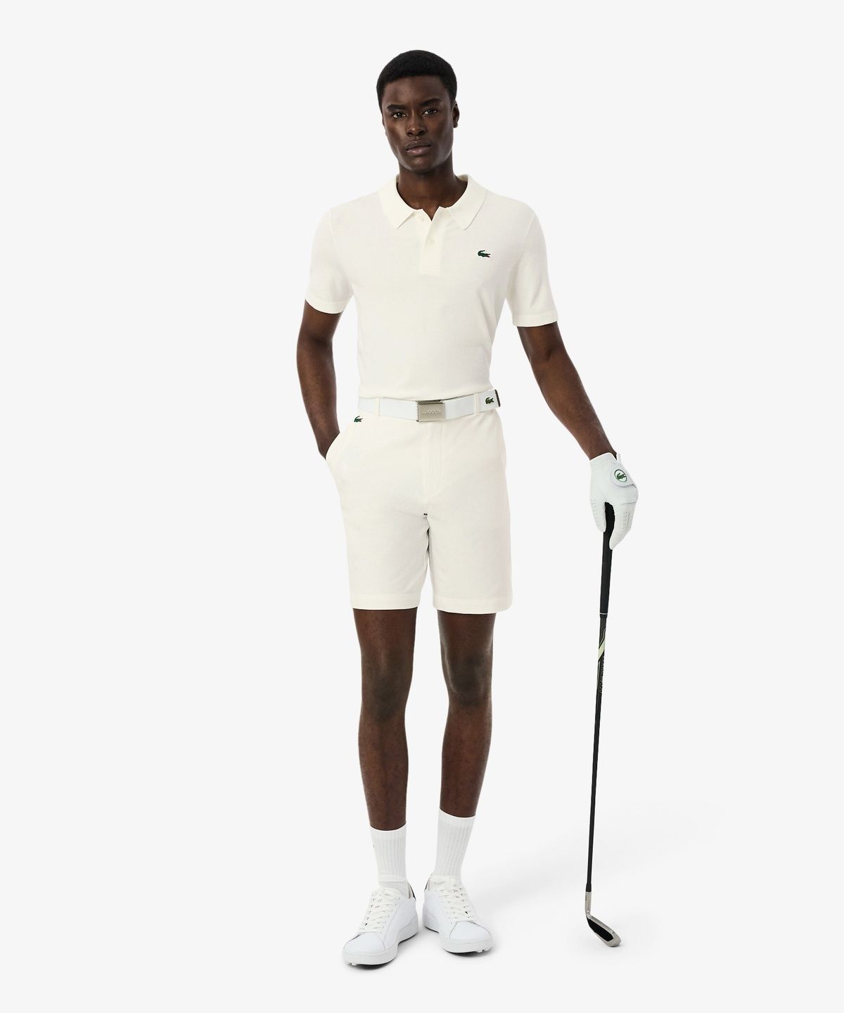 라코스테(LACOSTE) 남성 골프 베이직 반팔 스웨터 폴로 AH9341-56G 70V