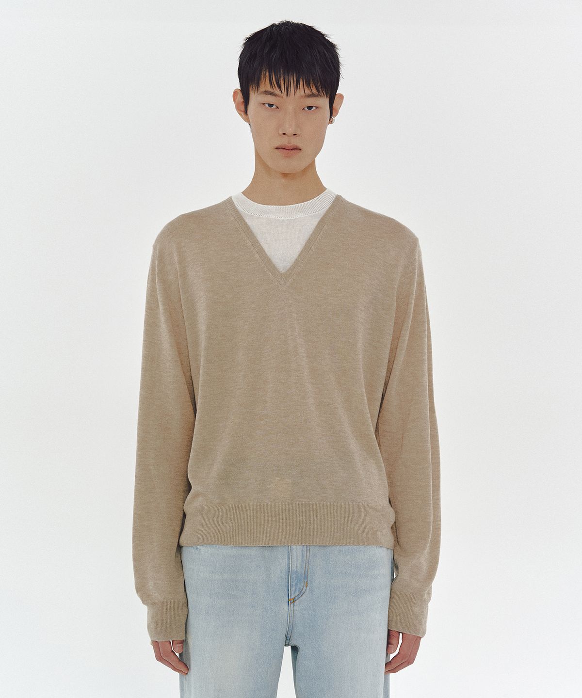 엠엠아이씨(MMIC) INSERT KNIT (BEIGE)