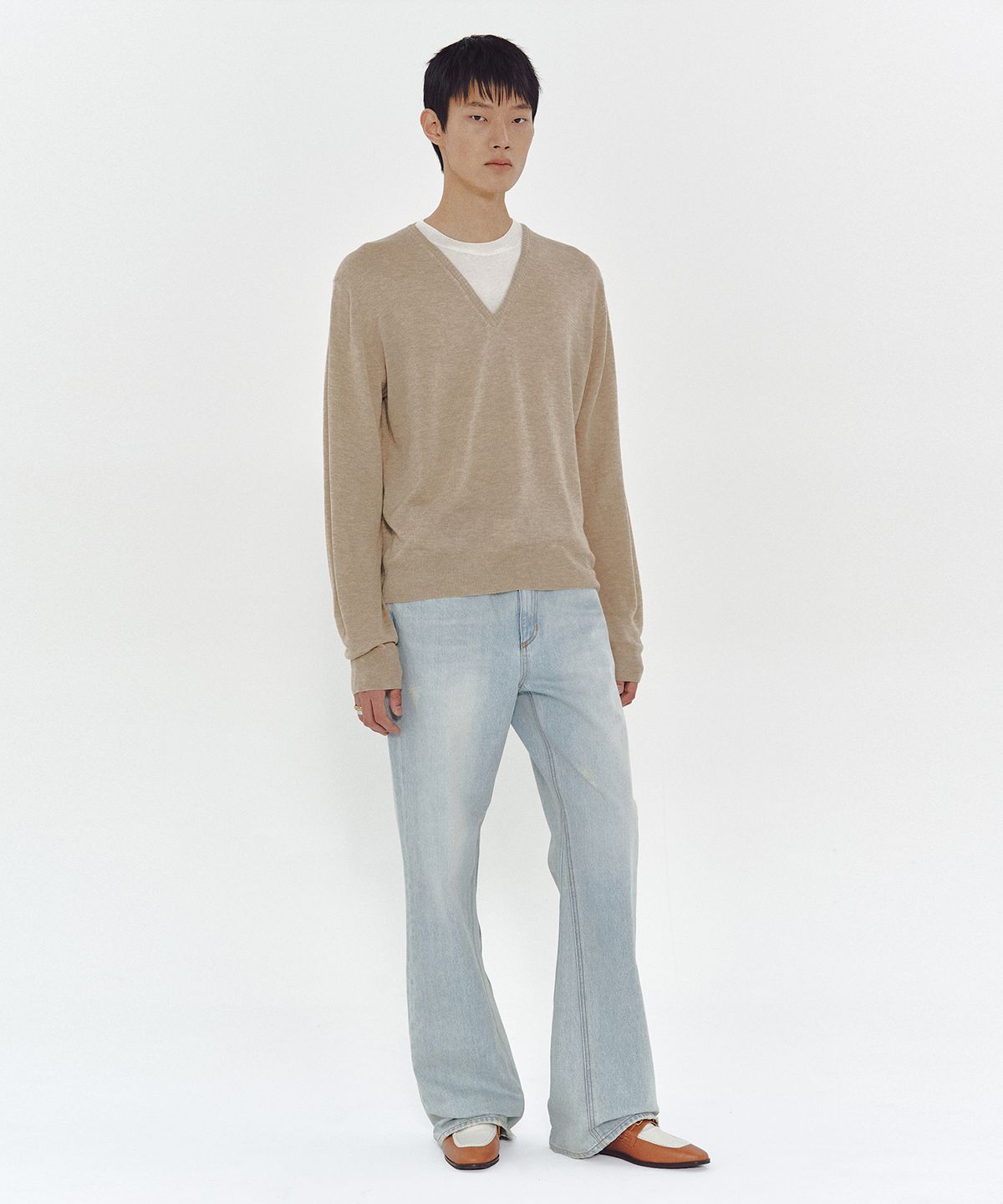 엠엠아이씨(MMIC) INSERT KNIT (BEIGE)