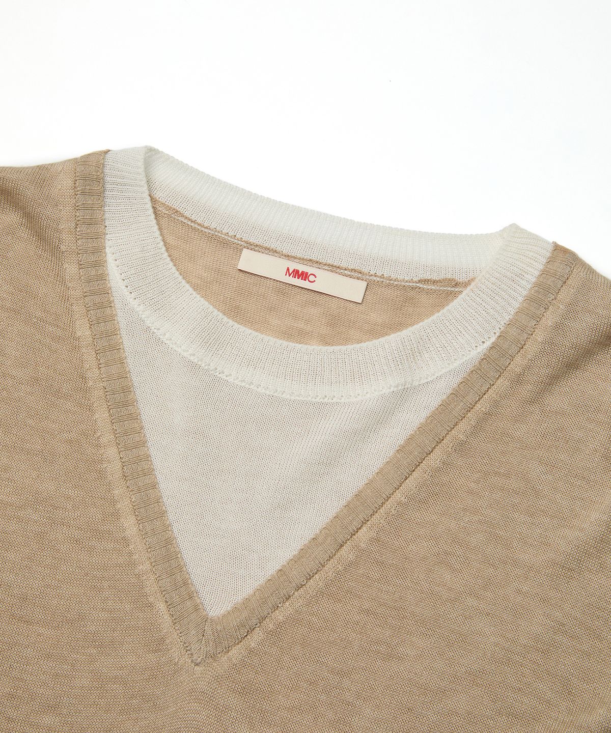엠엠아이씨(MMIC) INSERT KNIT (BEIGE)