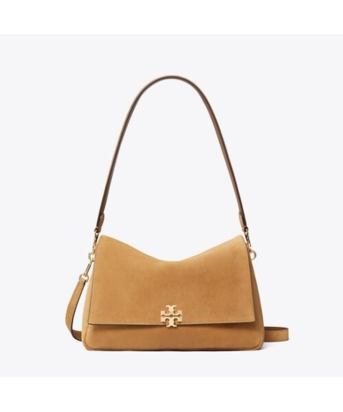 토리버치(TORYBURCH) 찰리 스웨이드 숄더백 - 토피
