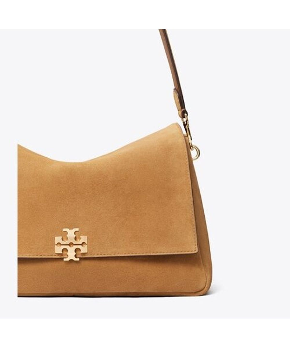 토리버치(TORYBURCH) 찰리 스웨이드 숄더백 - 토피