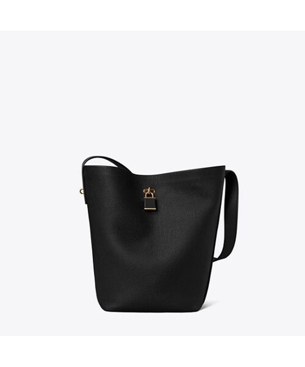토리버치(TORYBURCH) 락 슬림 버킷백 - 블랙