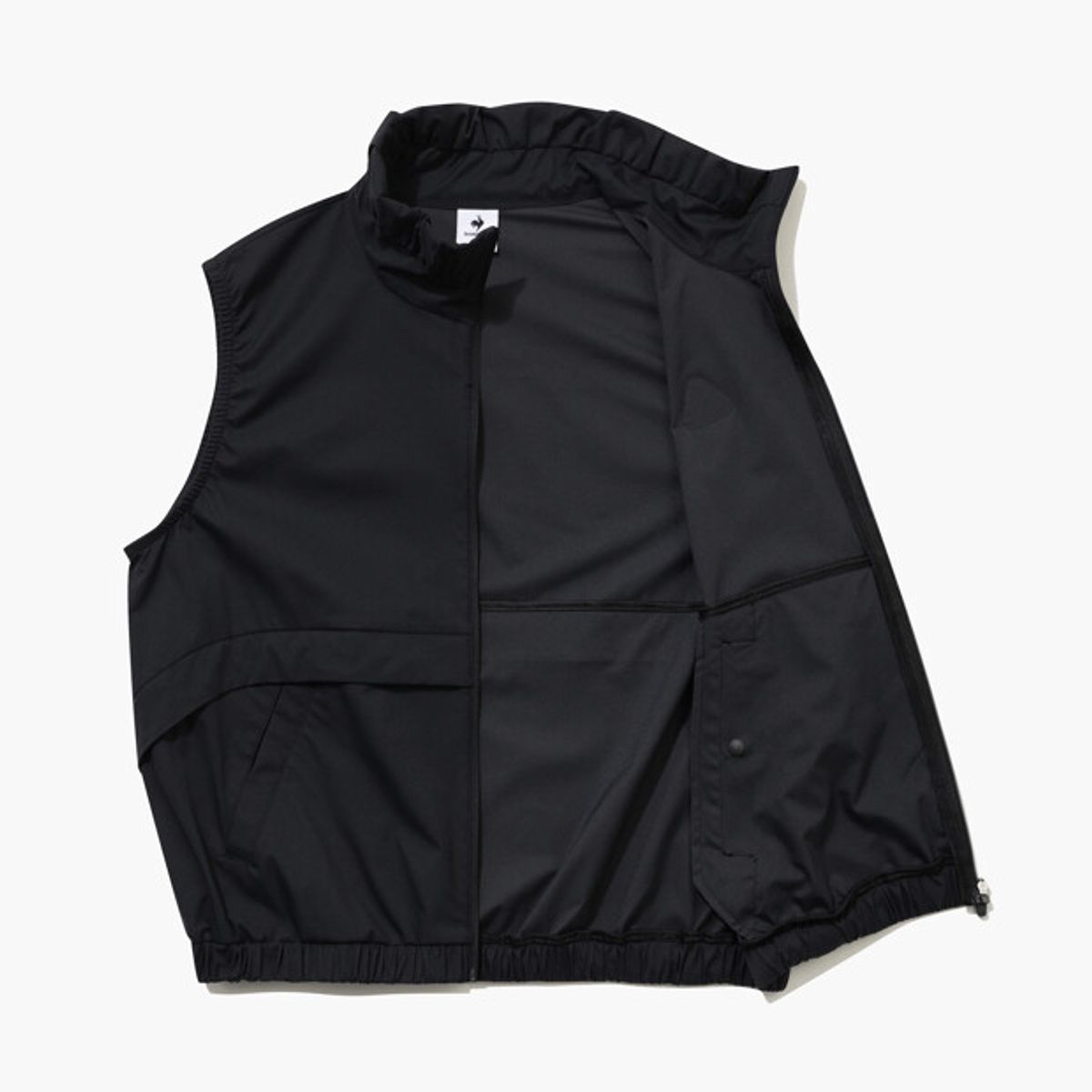 르꼬끄 골프(LECOQ GOLF) 여성 루스터 우븐 스트레치 베스트 _BLCK GR122LWV32