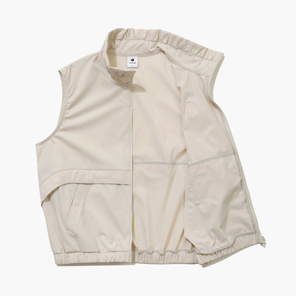 르꼬끄 골프(LECOQ GOLF) 여성 루스터 우븐 스트레치 베스트 _BEGE GR122LWV32