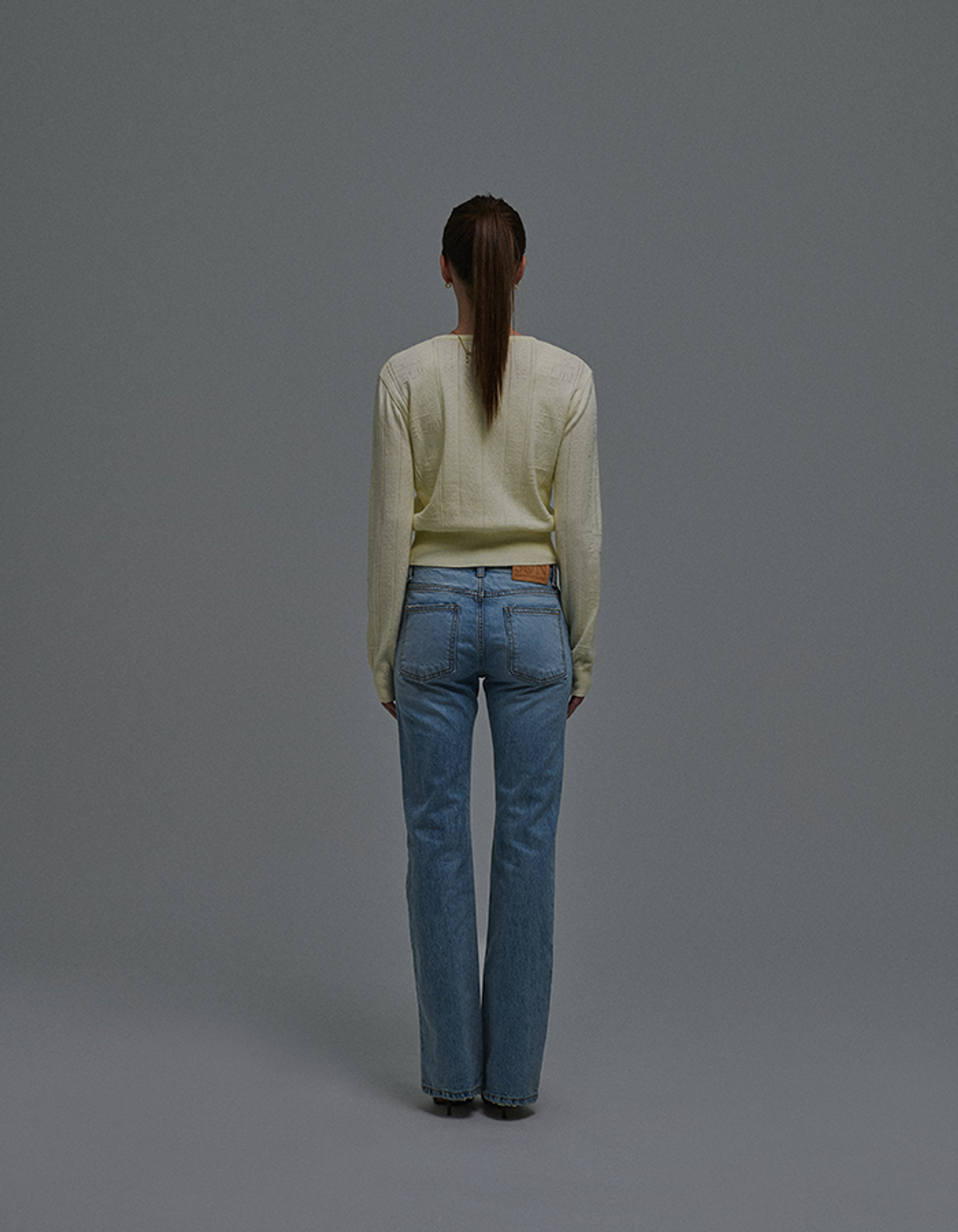 선데이후르츠마켓(SUNDAY FRUIT MARKET) W) SUN WASHED FLARE DENIM