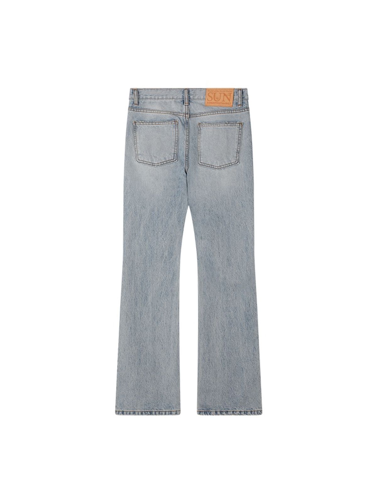 선데이후르츠마켓(SUNDAY FRUIT MARKET) W) SUN WASHED FLARE DENIM