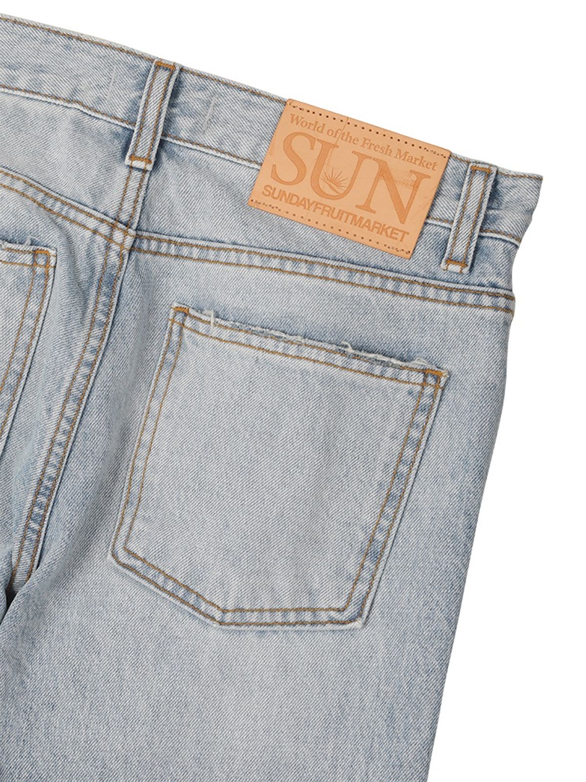 선데이후르츠마켓(SUNDAY FRUIT MARKET) W) SUN WASHED FLARE DENIM