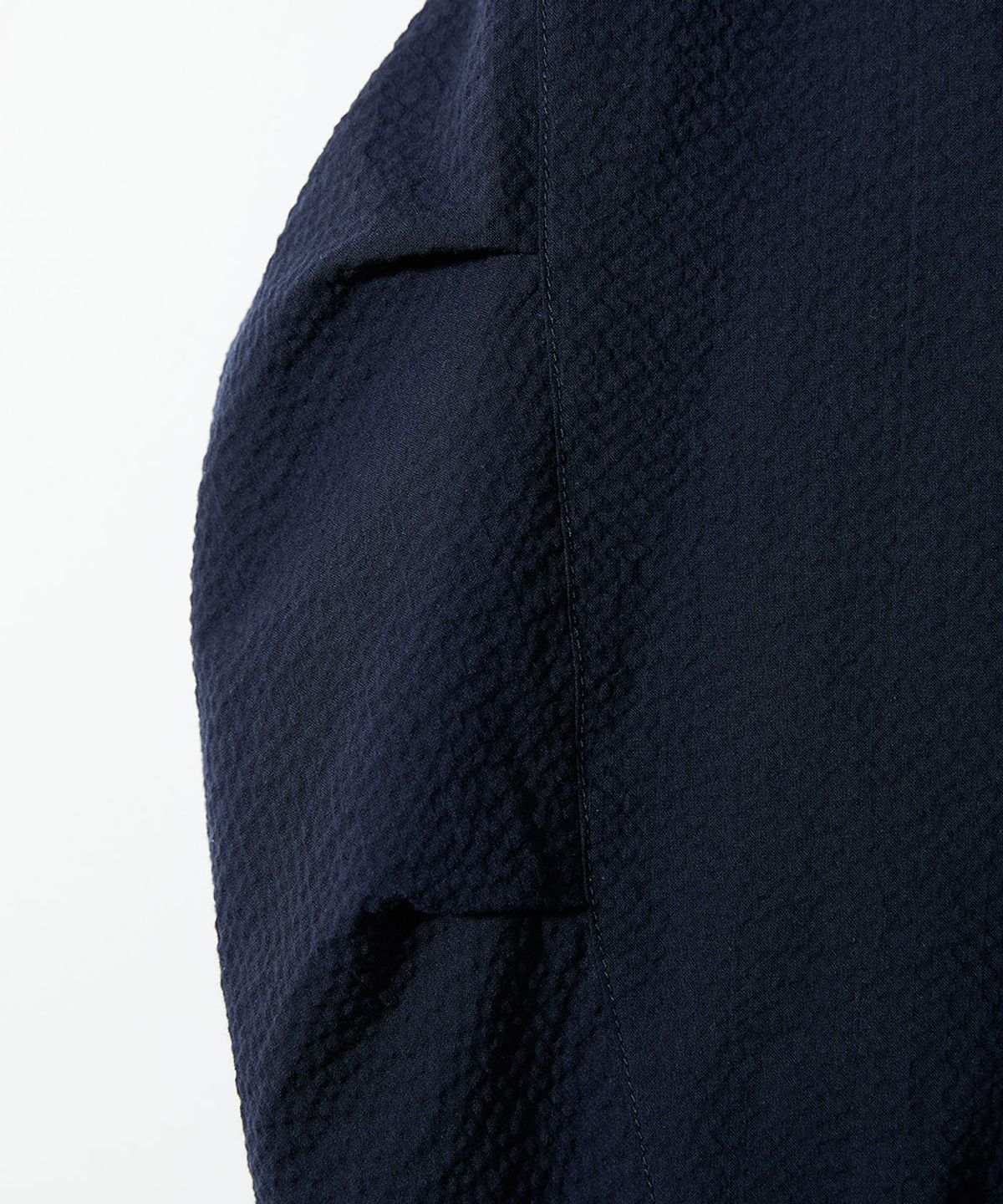 홀리선(HORLISUN) Visitor Harrington Seersucker Jacket Navy