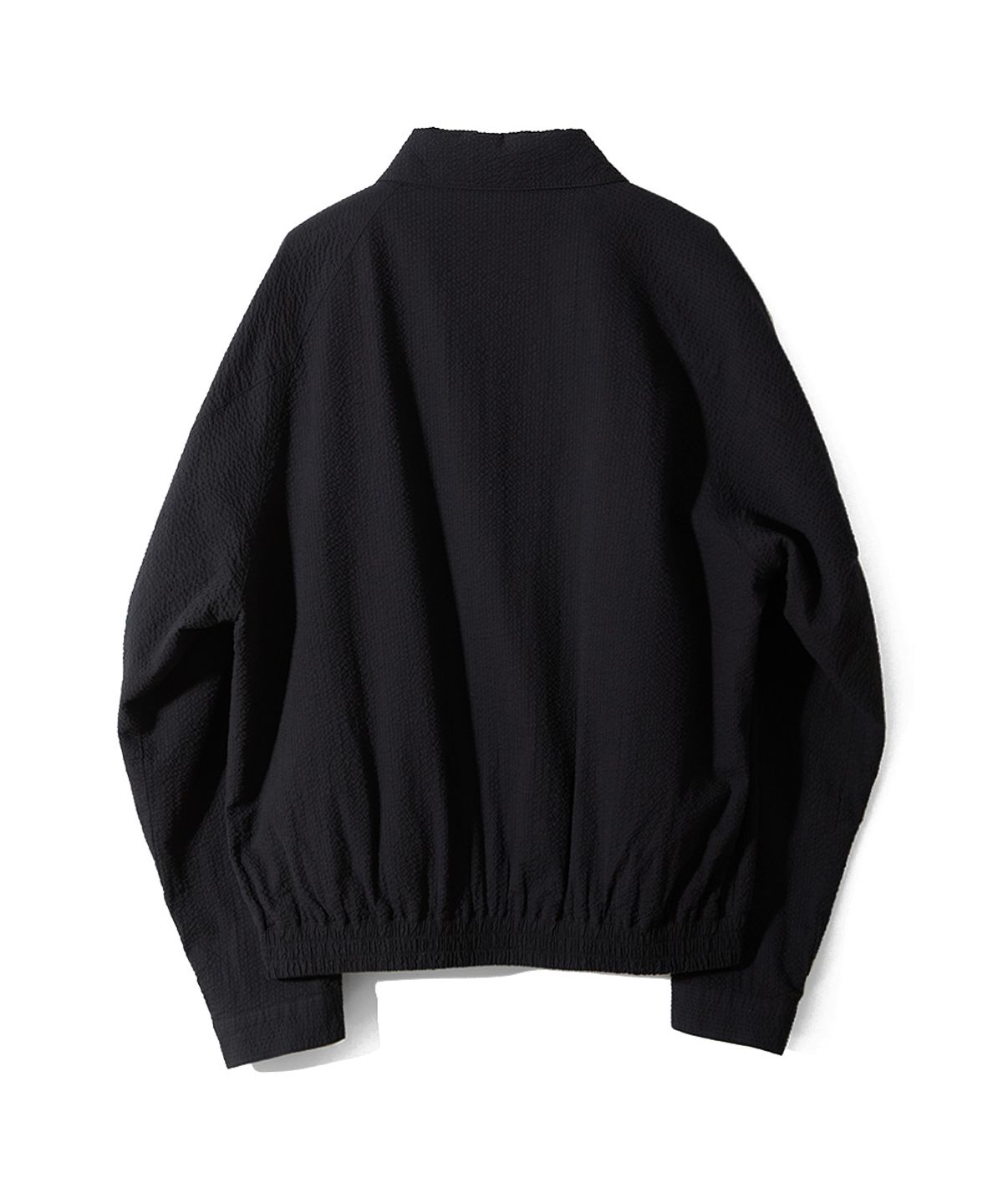 홀리선(HORLISUN) Visitor Harrington Seersucker Jacket Black