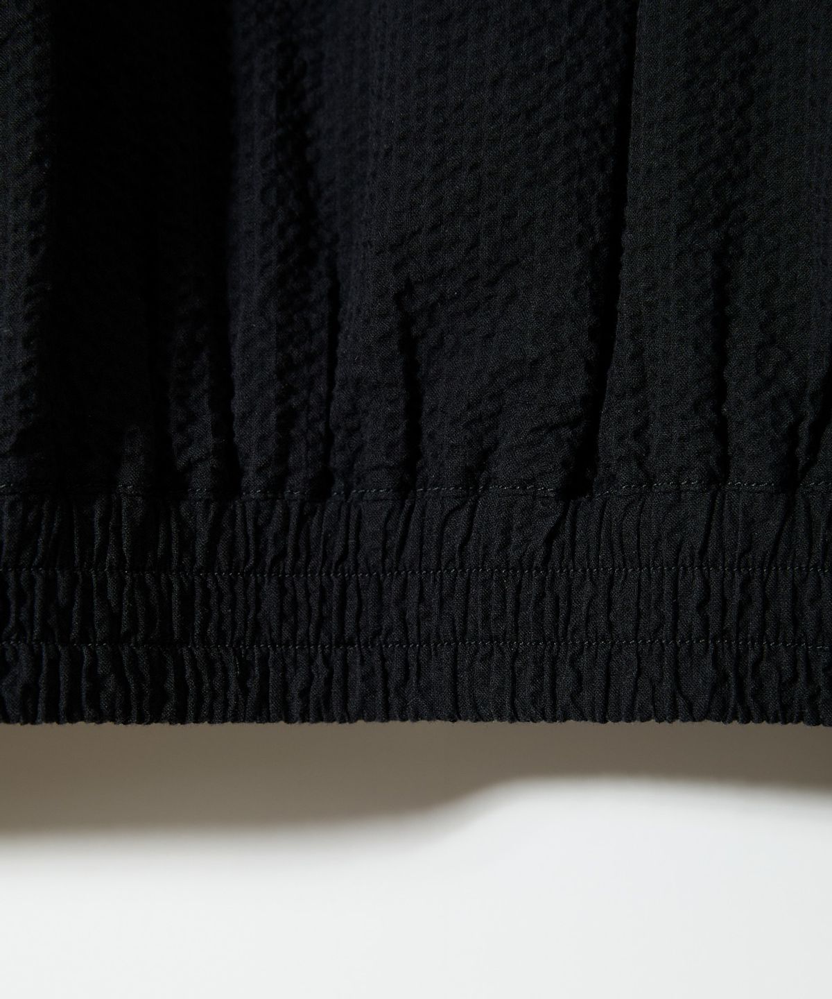 홀리선(HORLISUN) Visitor Harrington Seersucker Jacket Black