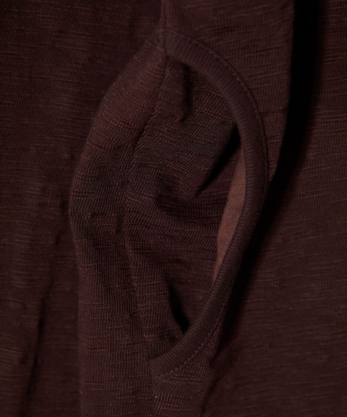 홀리선(HORLISUN) Baxter Slub Zip Up Jacket Dark Brown
