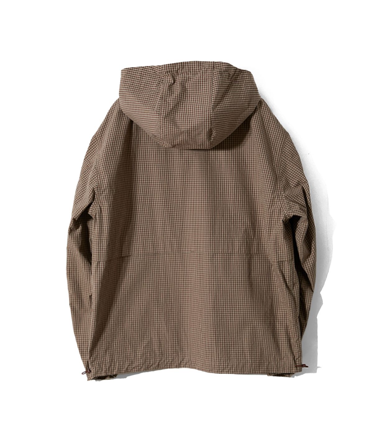 홀리선(HORLISUN) Breeze Typewriter Check Hood Jacket Beige