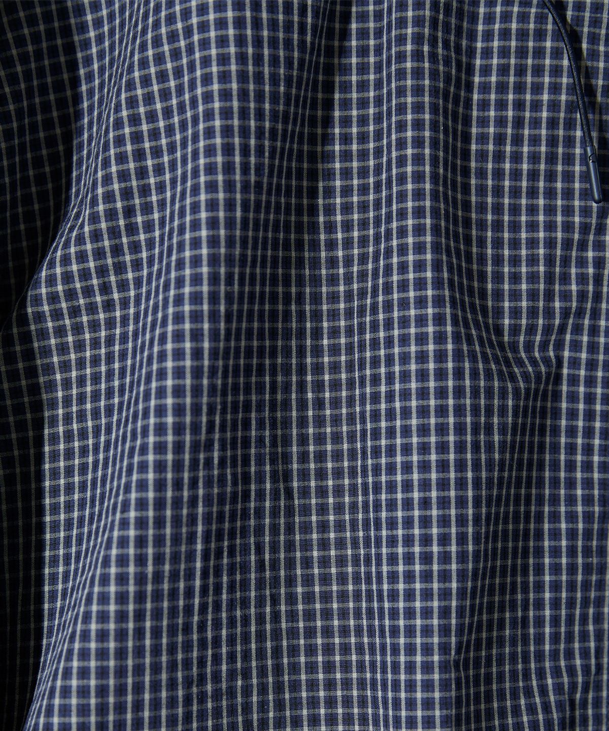 홀리선(HORLISUN) Breeze Typewriter Check Hood Jacket Navy
