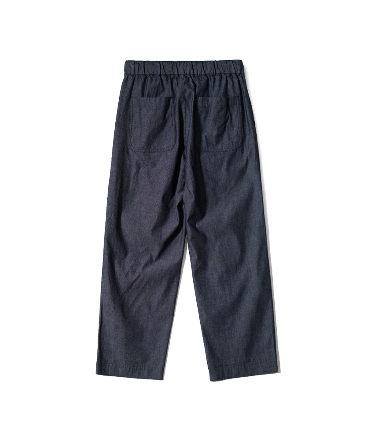 홀리선(HORLISUN) Cove Chambray Drape Loose Pants Dark Navy