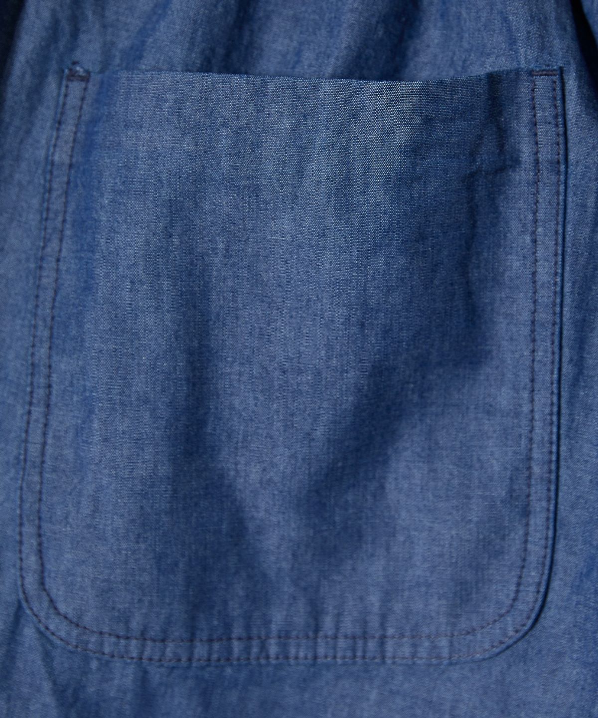 홀리선(HORLISUN) Cove Chambray Drape Loose Pants Blue