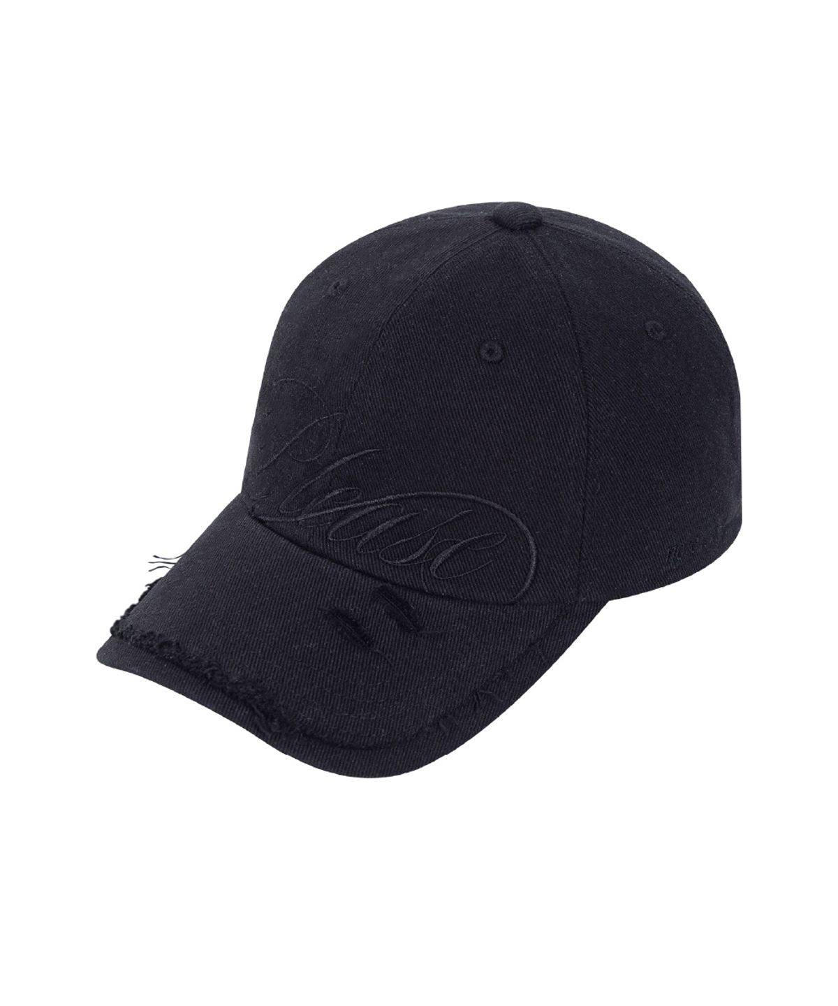 플리즈노팔로우(PLEASENOFOLLOW) Bella washed damage cap (Black)