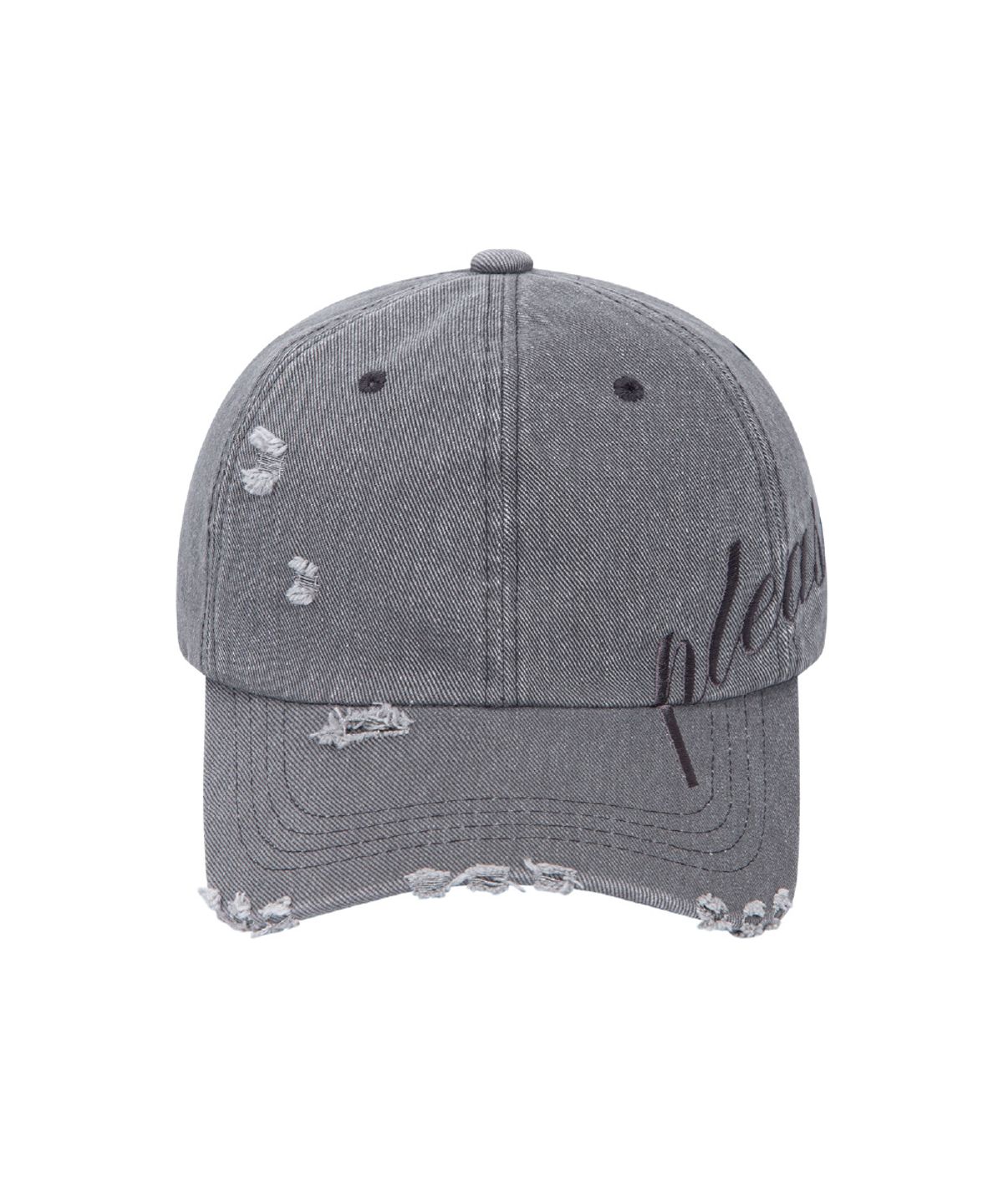 플리즈노팔로우(PLEASENOFOLLOW) Ran distressed cap (Grey)