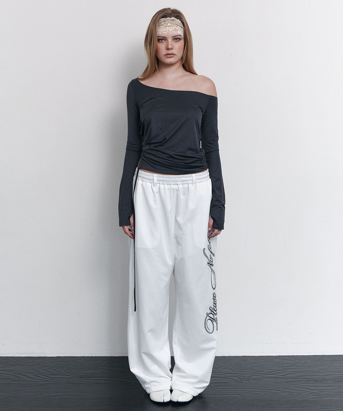 플리즈노팔로우(PLEASENOFOLLOW) Dolly Reversible Pants (White)
