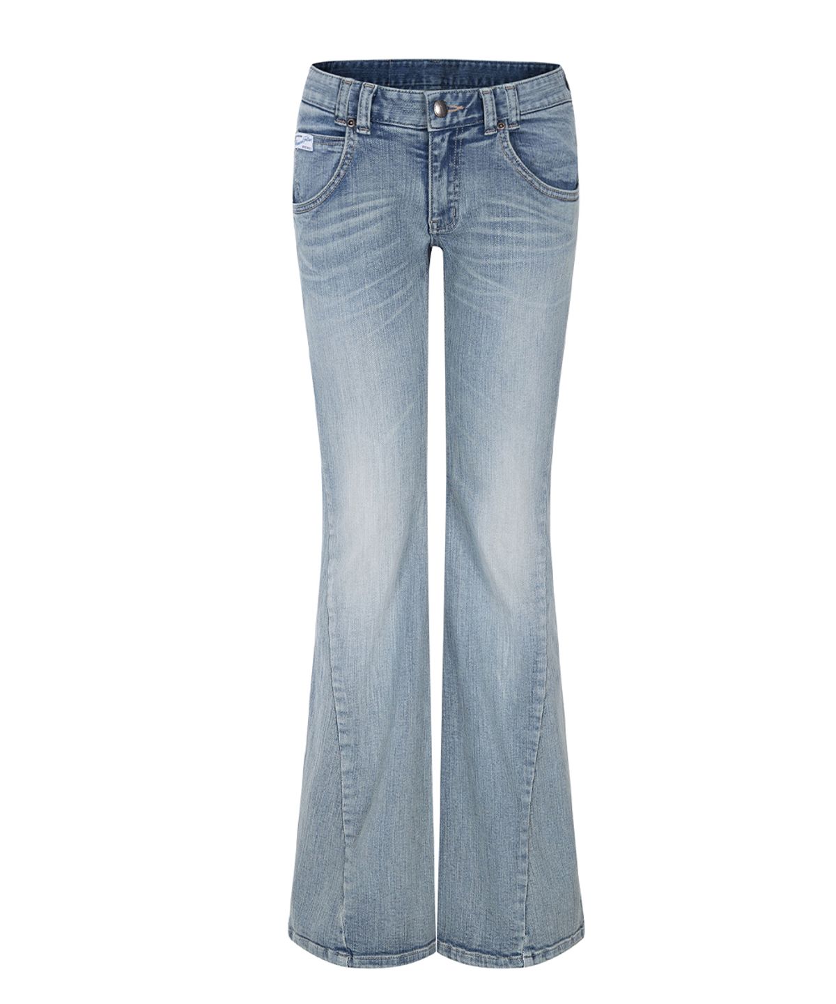 플리즈노팔로우(PLEASENOFOLLOW) 25Vintage Washing Boots-Cut Denim (Light Blue)