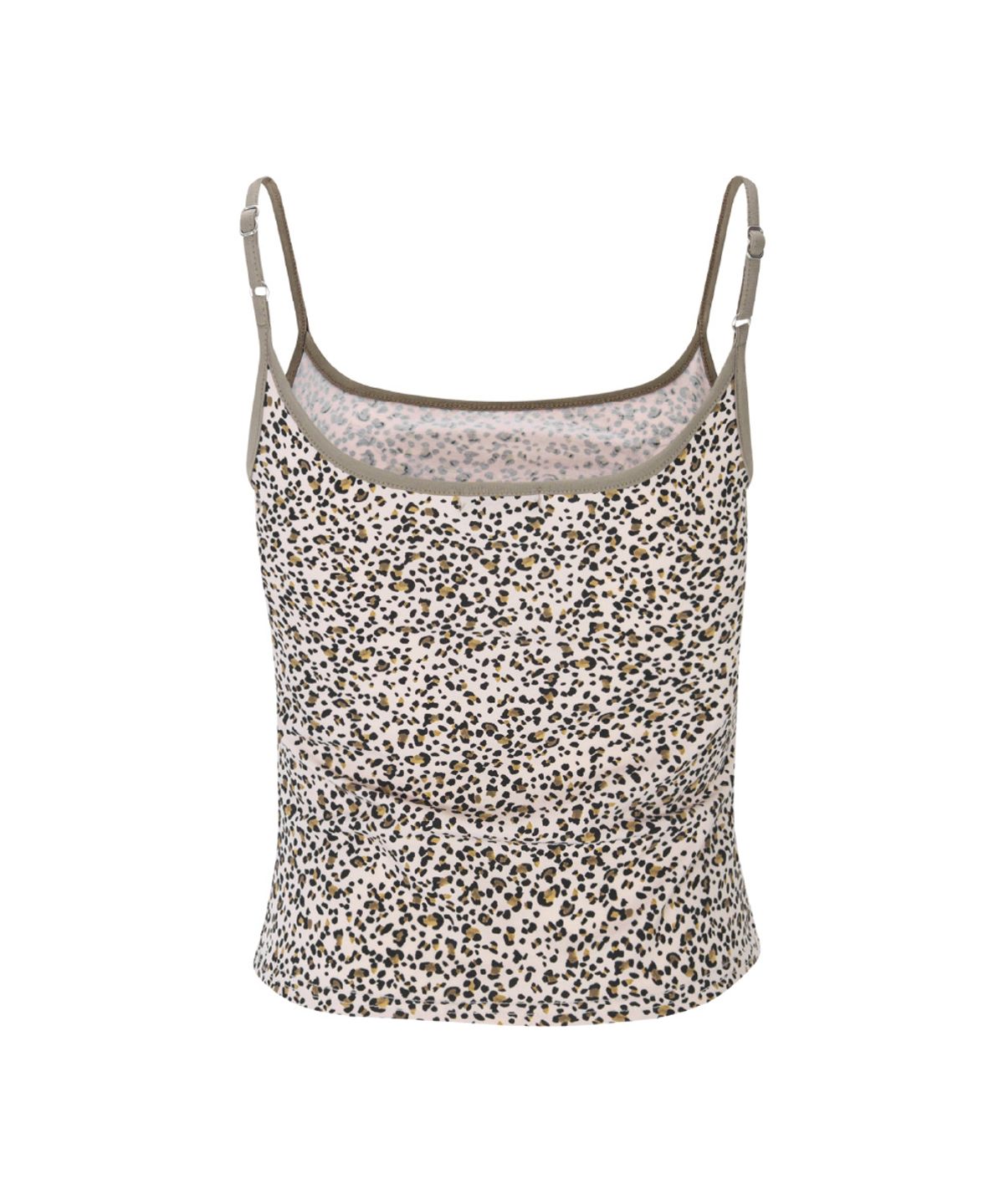 플리즈노팔로우(PLEASENOFOLLOW) Kiki Leopard Sleeveless Top (Baby Pink)