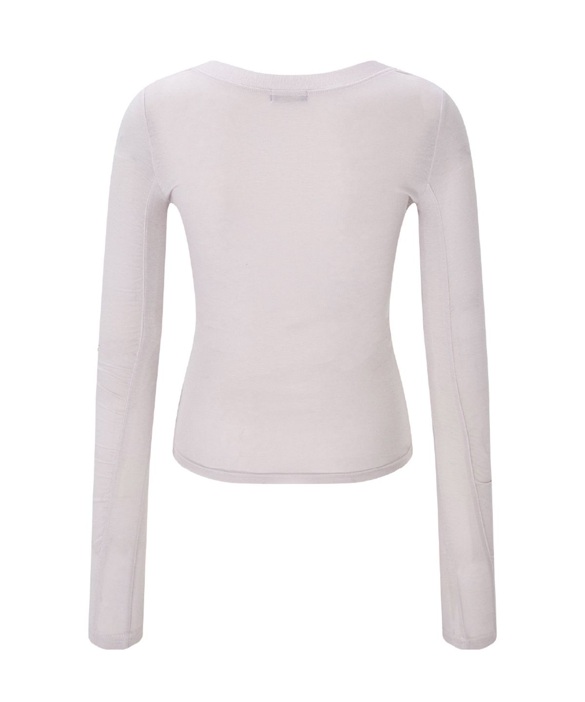 플리즈노팔로우(PLEASENOFOLLOW) Valerie Shirring Button Long Sleeve Top (Pale Pink)