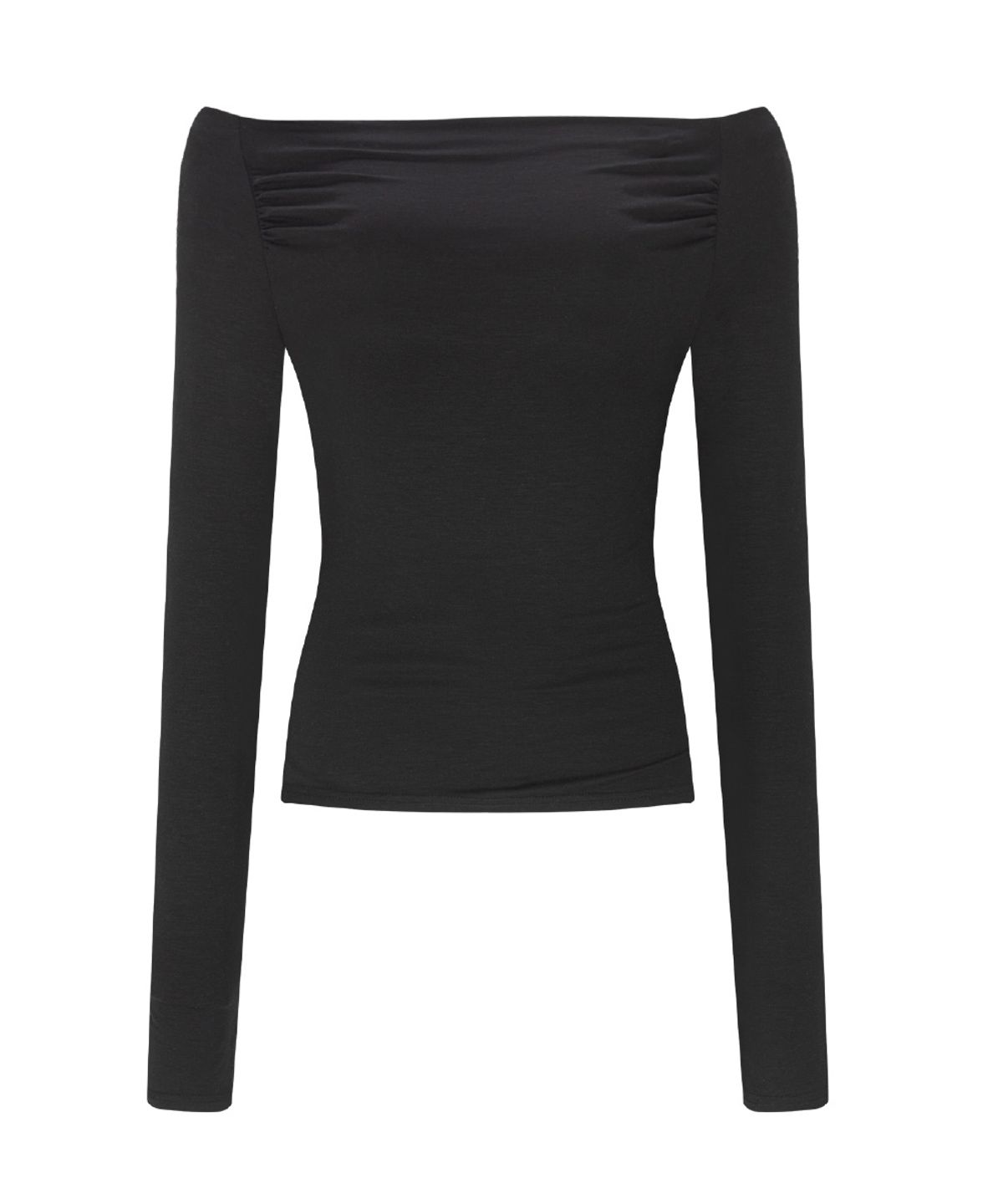 플리즈노팔로우(PLEASENOFOLLOW) Seni Long Off-Shoulder Top (Black)