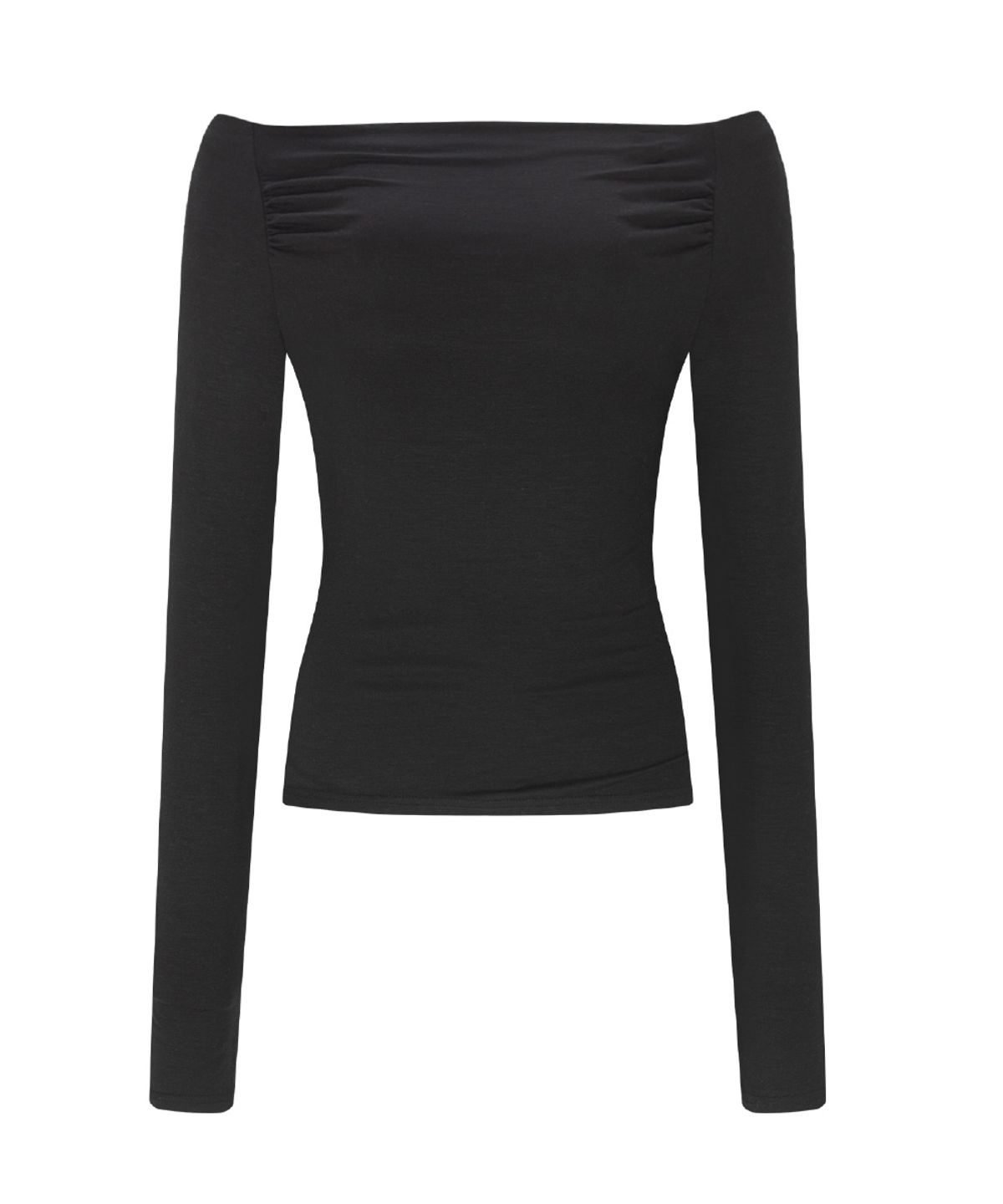 플리즈노팔로우(PLEASENOFOLLOW) Seni Long Off-Shoulder Top (Black)