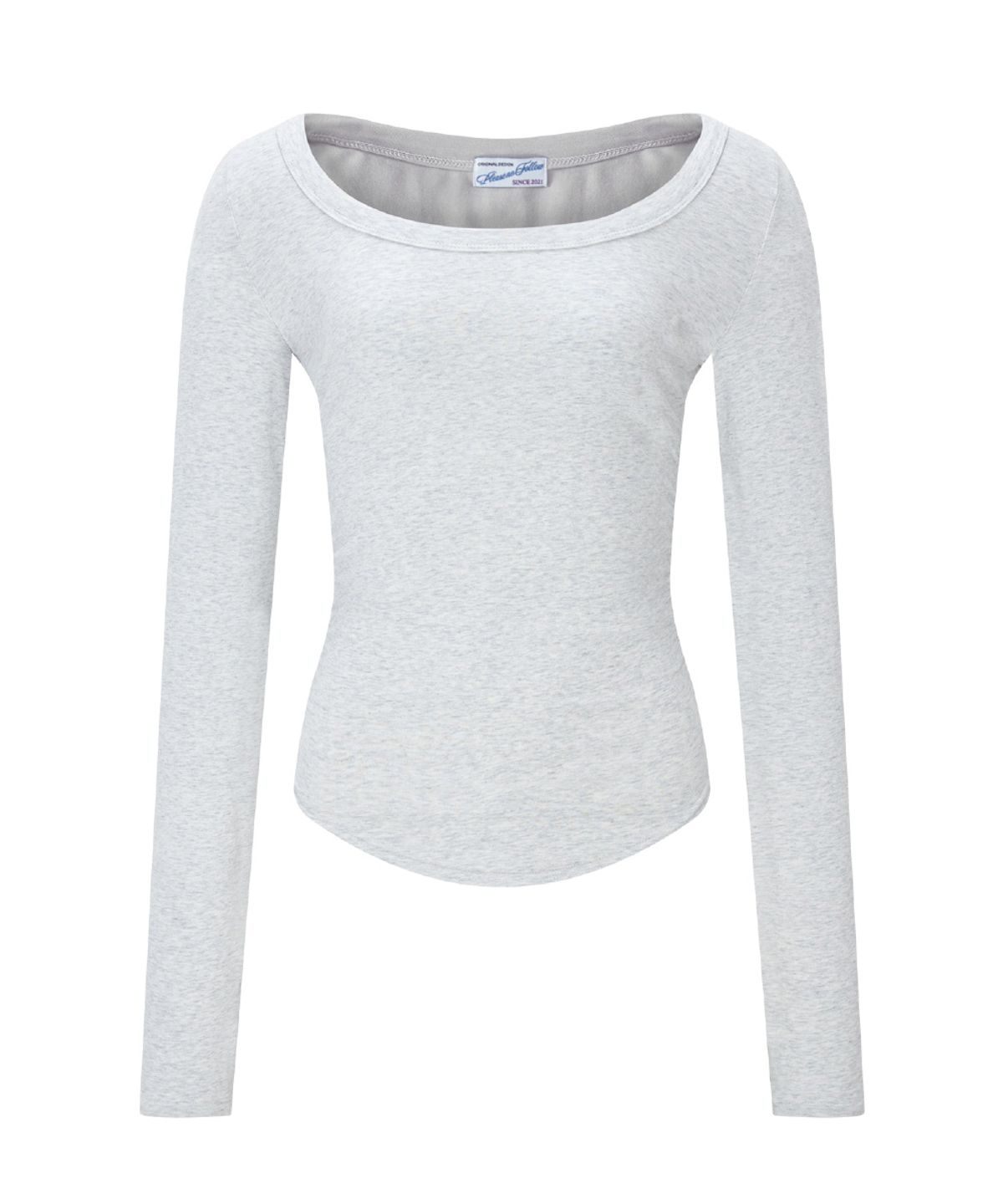 플리즈노팔로우(PLEASENOFOLLOW) 25FW New MOMO Shirring Top  (White Melange)