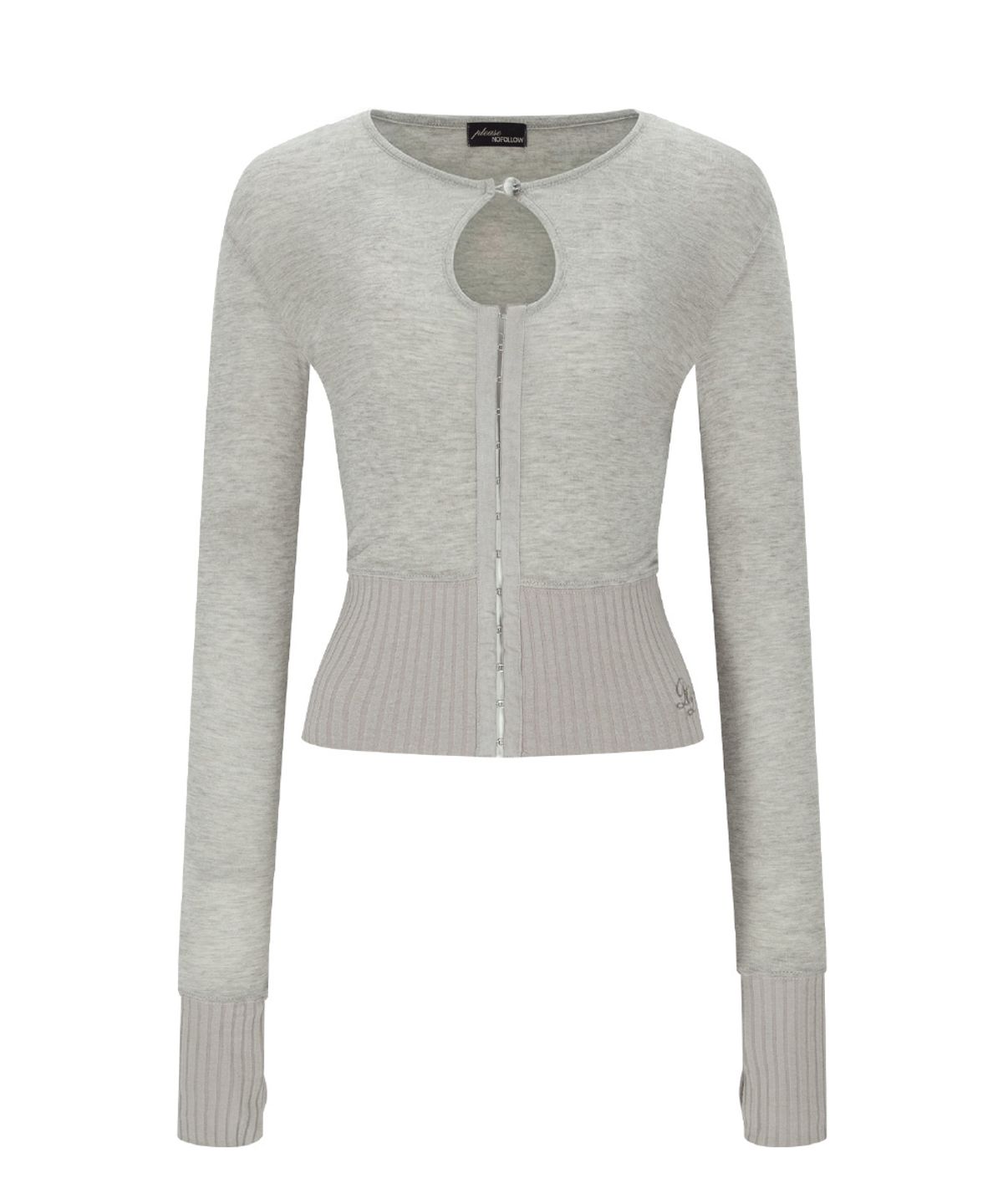 플리즈노팔로우(PLEASENOFOLLOW) Ollie Hooked Cardigan (Oatmeal)