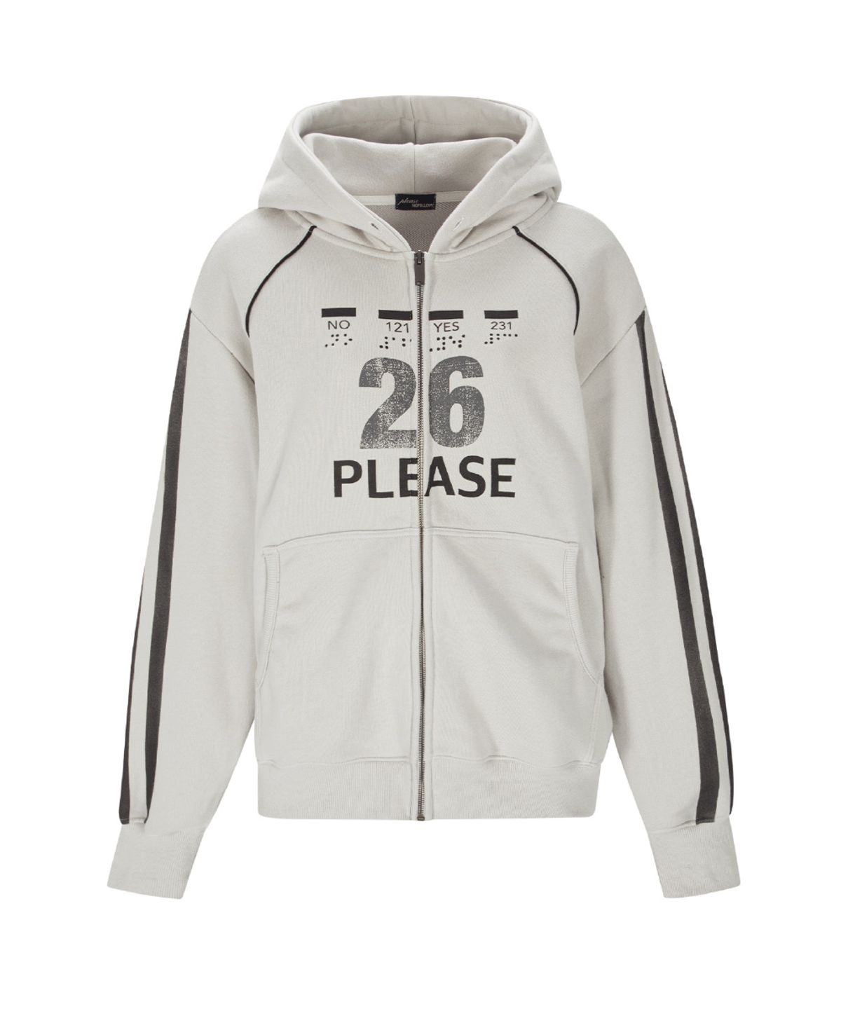 플리즈노팔로우(PLEASENOFOLLOW) Tove Track Hoodie Zip Up (Sand )