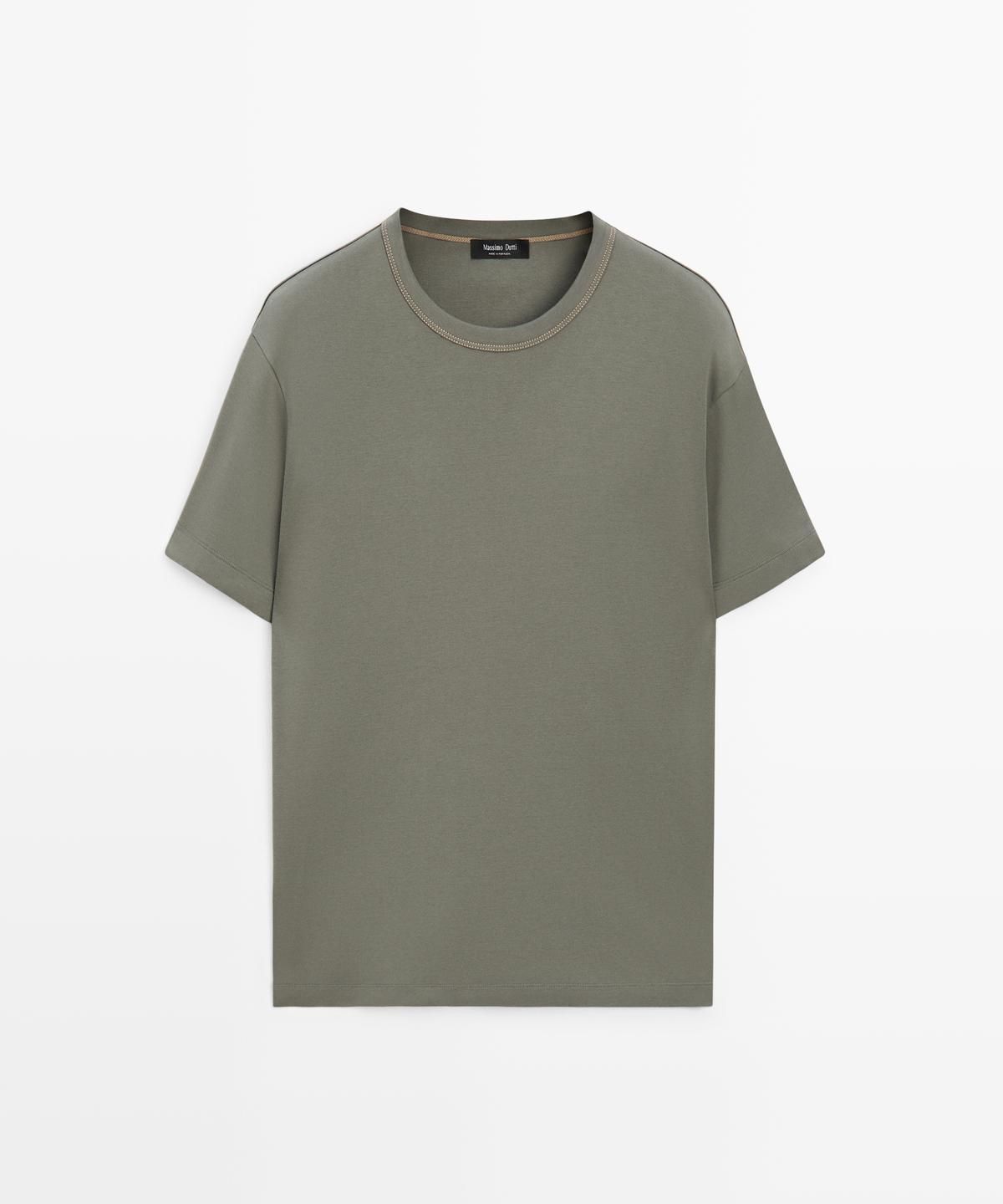 마시모두띠(MASSIMO DUTTI) 100% 코튼 반팔 티셔츠