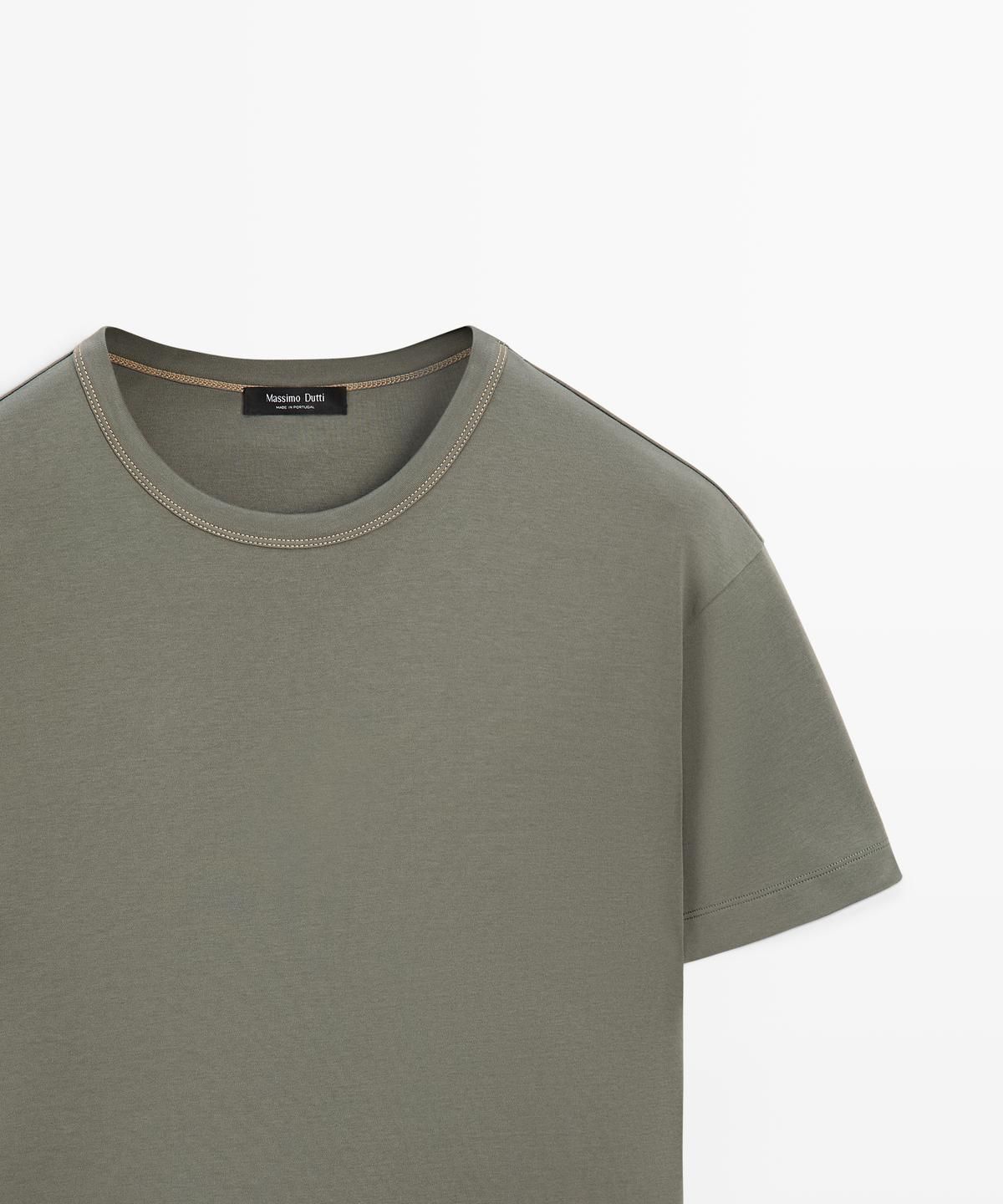 마시모두띠(MASSIMO DUTTI) 100% 코튼 반팔 티셔츠