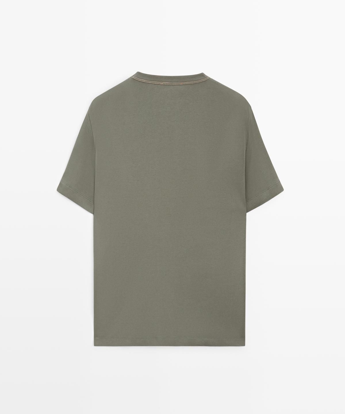 마시모두띠(MASSIMO DUTTI) 100% 코튼 반팔 티셔츠