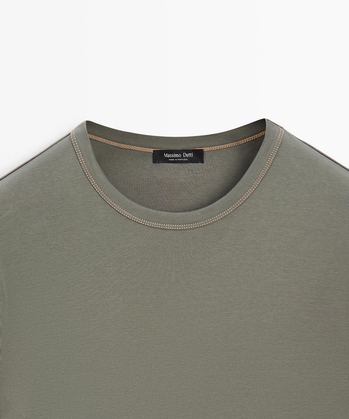마시모두띠(MASSIMO DUTTI) 100% 코튼 반팔 티셔츠
